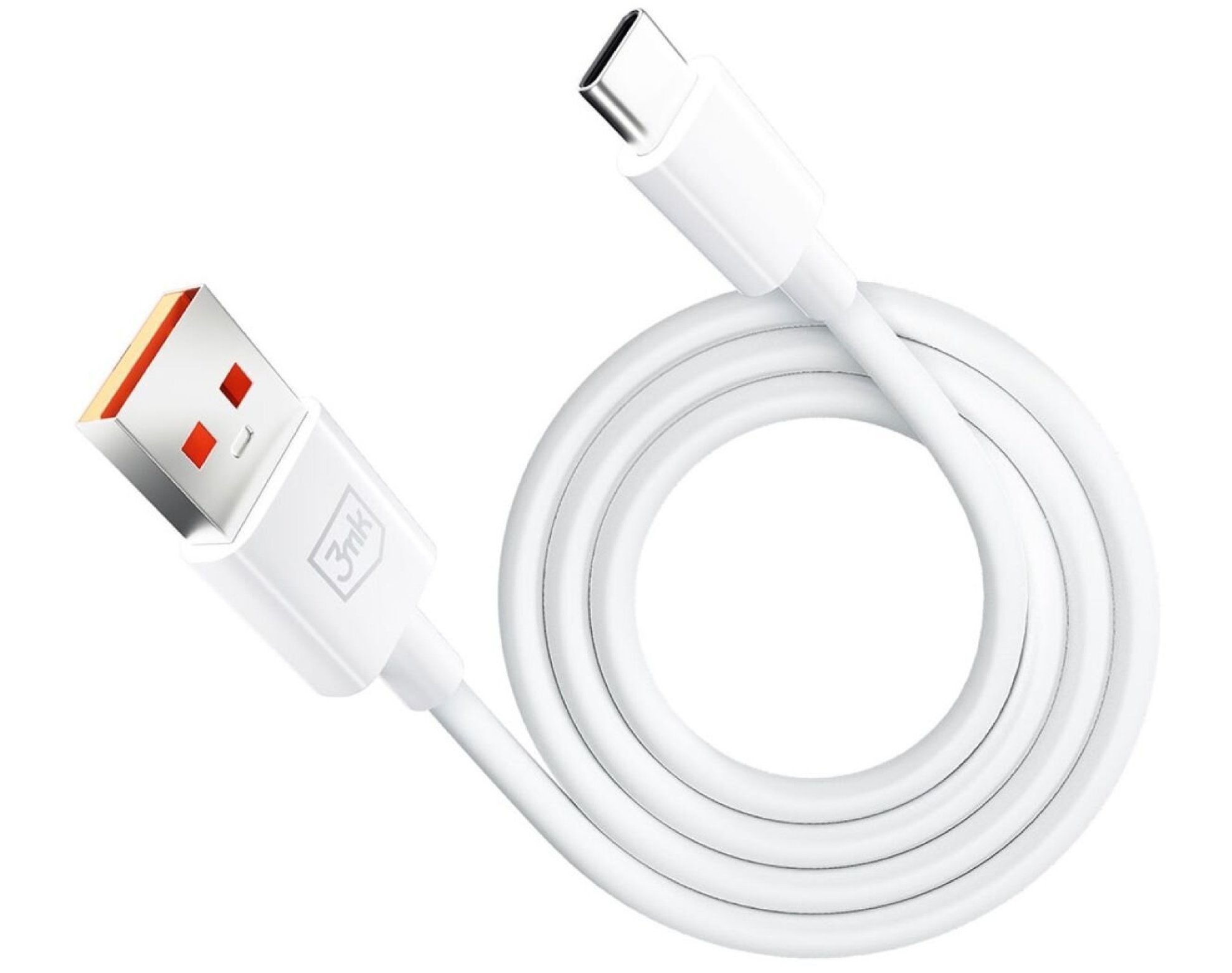 Kabel USB - USB-C 3MK Hyper Cable 1.2 m Biały