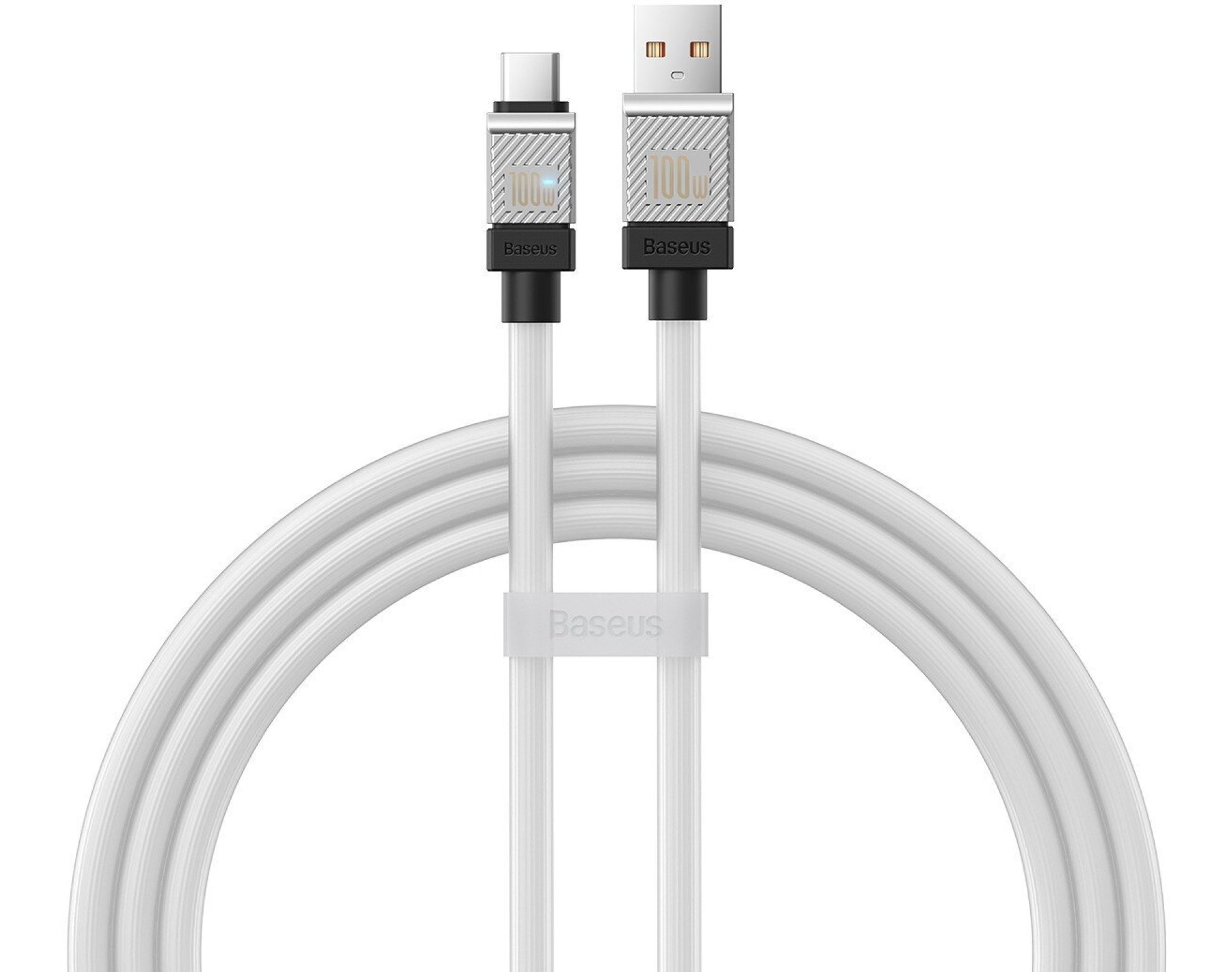 Kabel USB - USB-C BASEUS CoolPlay 100W 1 m Biały