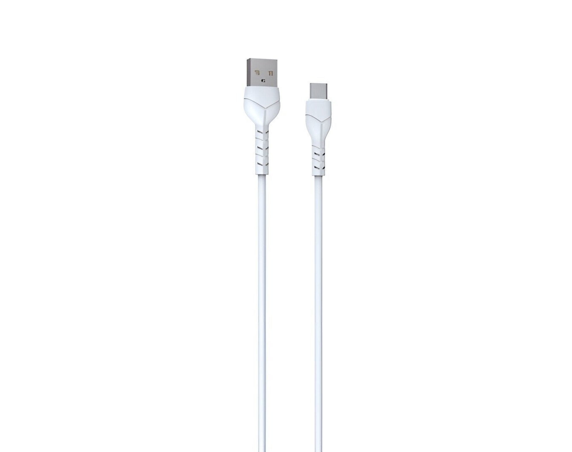 Kabel USB - USB-C DEVIA Kintone 2.1A 1 m Biały (30 szt.)