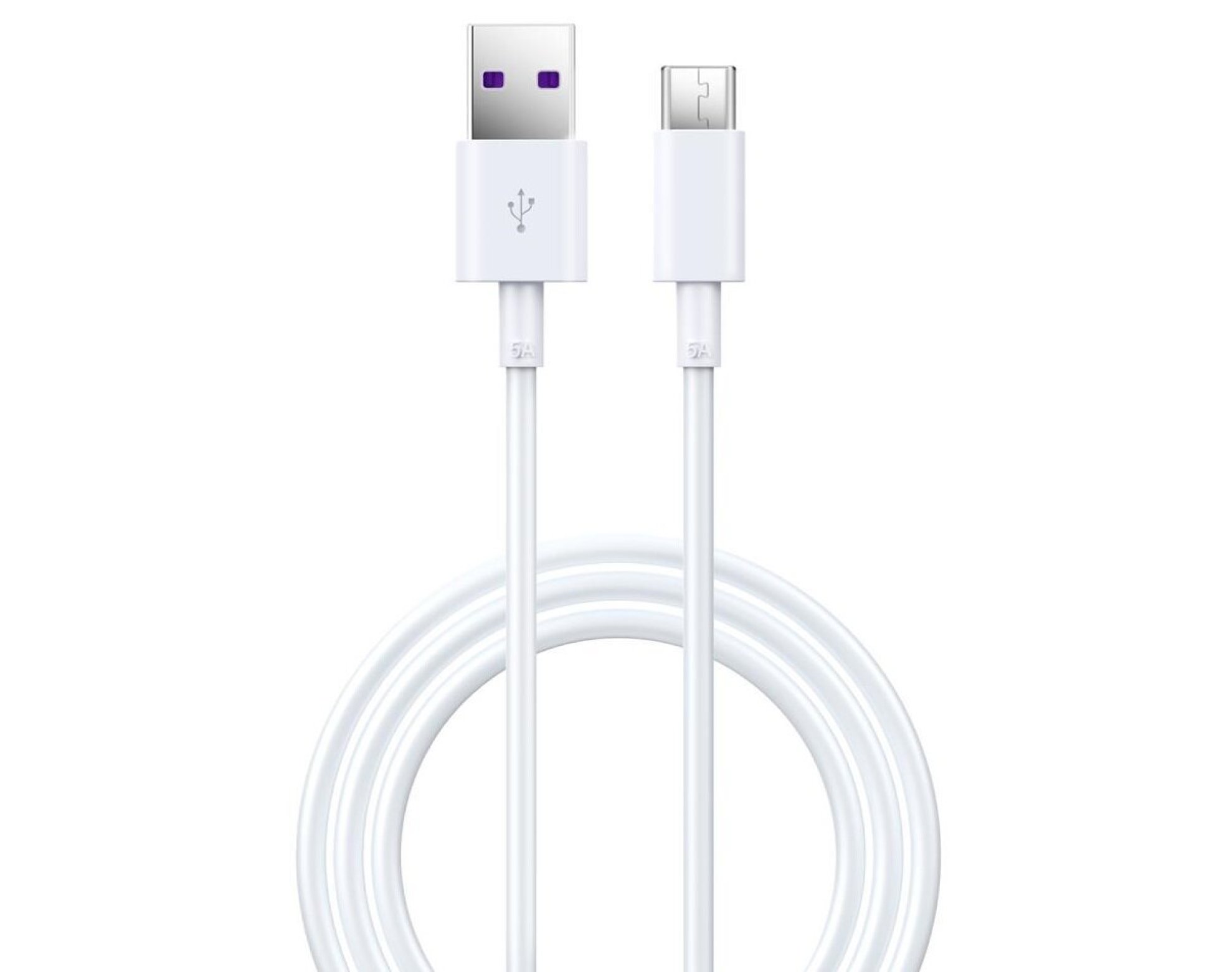 Kabel USB - USB-C DEVIA Shark 5A 1.5 m Biały