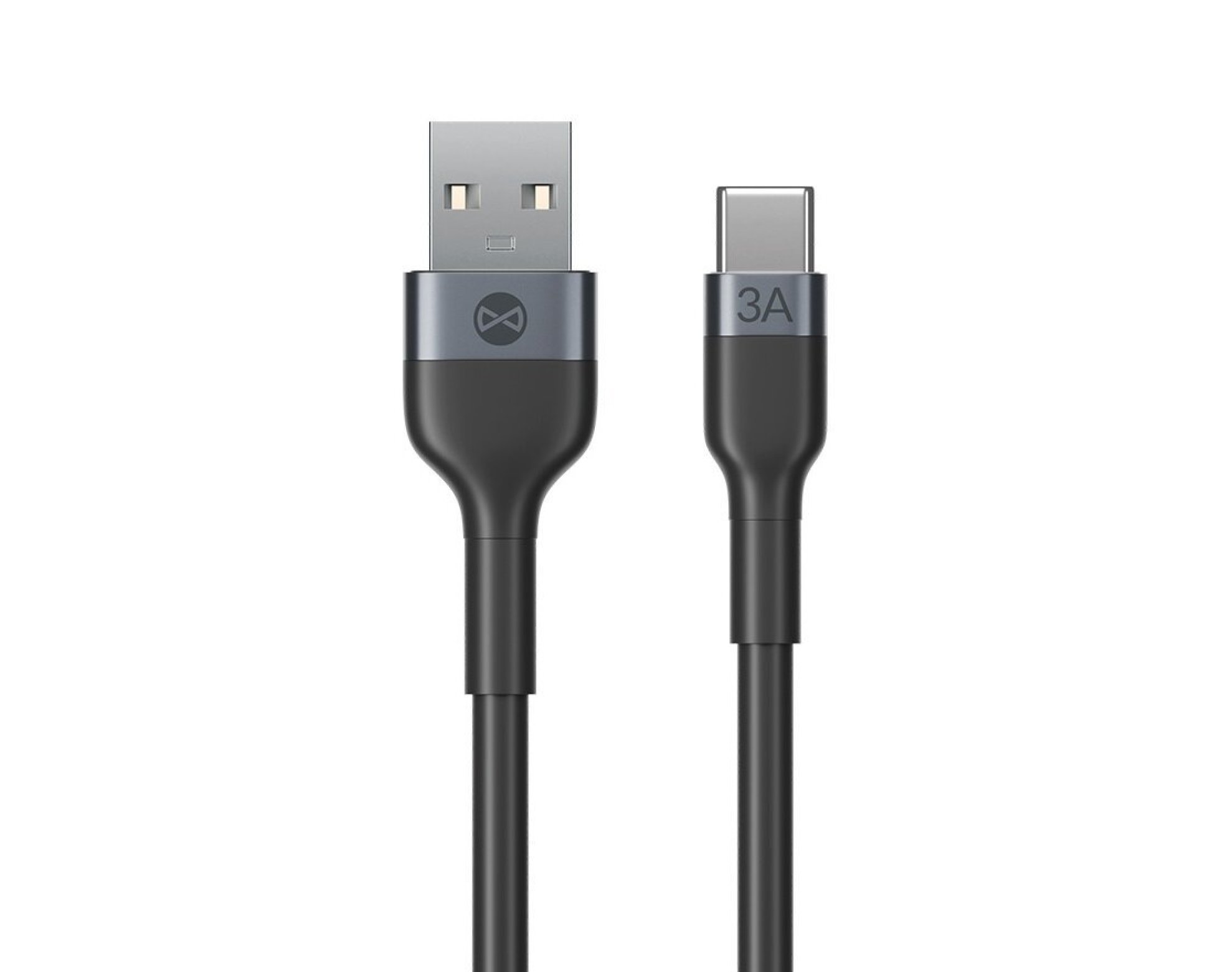 Kabel USB - USB-C FOREVER Flexible 3A 1m Czarny