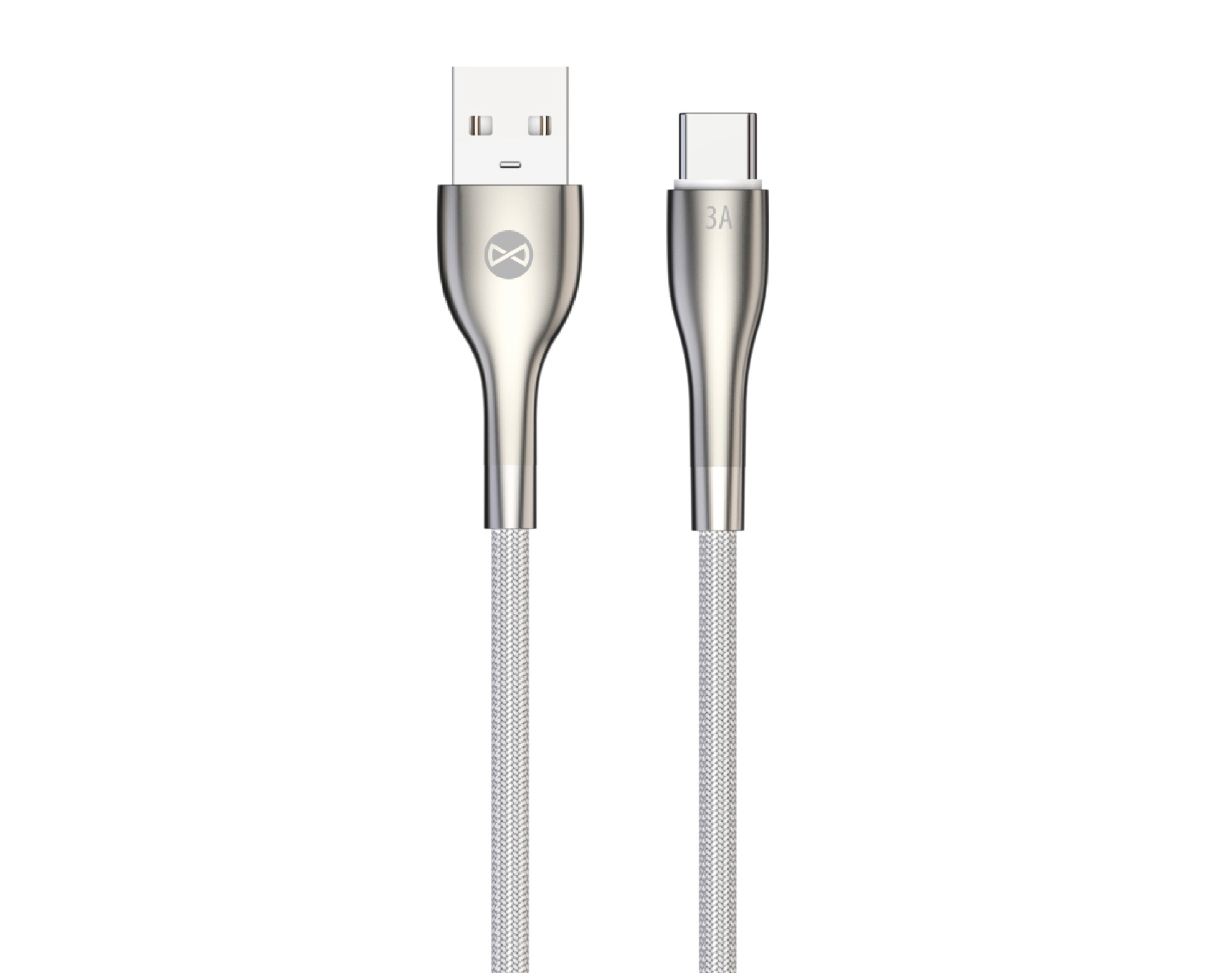 Kabel USB - USB-C FOREVER Sleek 1 m Biały