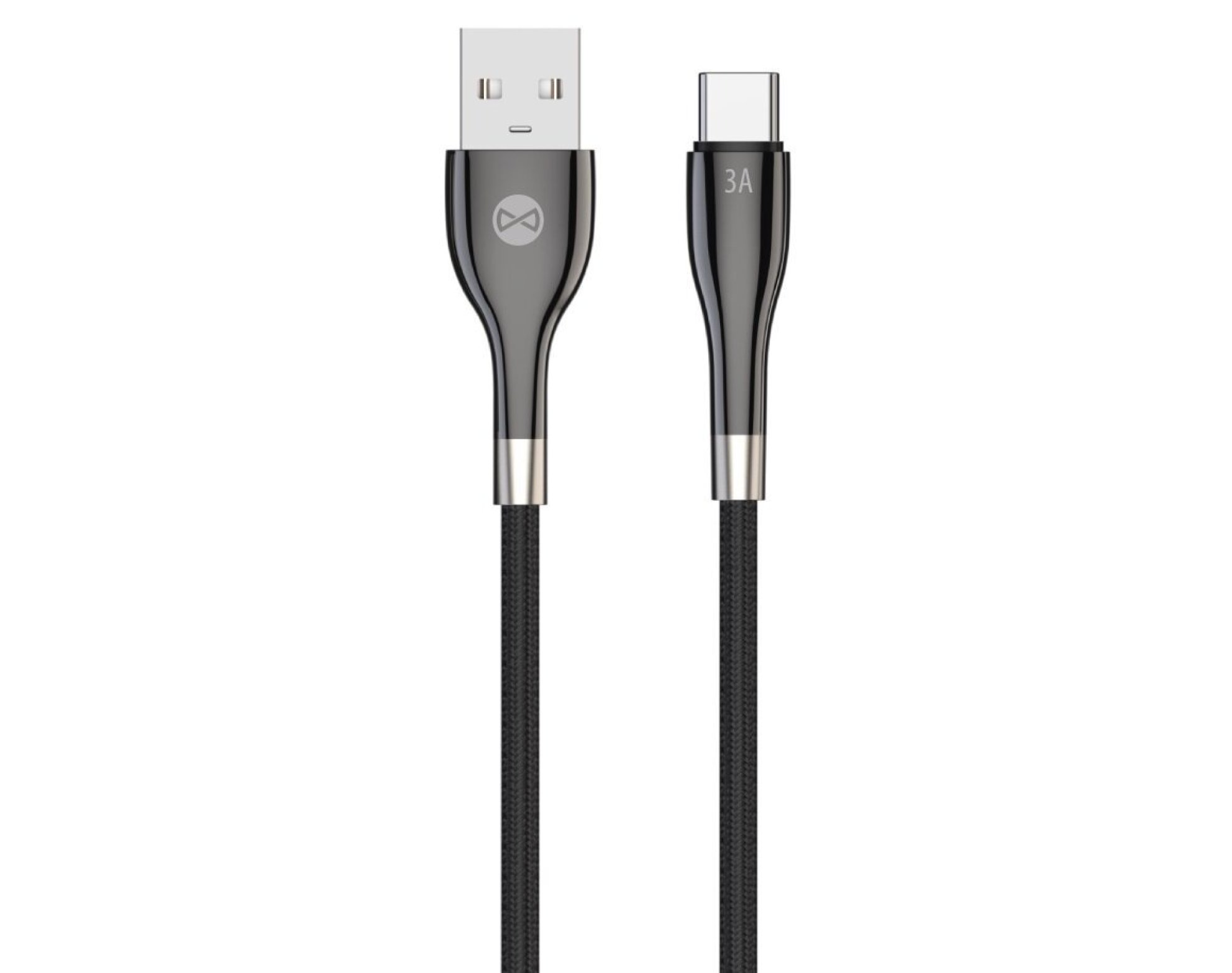 Kabel USB - USB-C FOREVER Sleek 1 m Czarny
