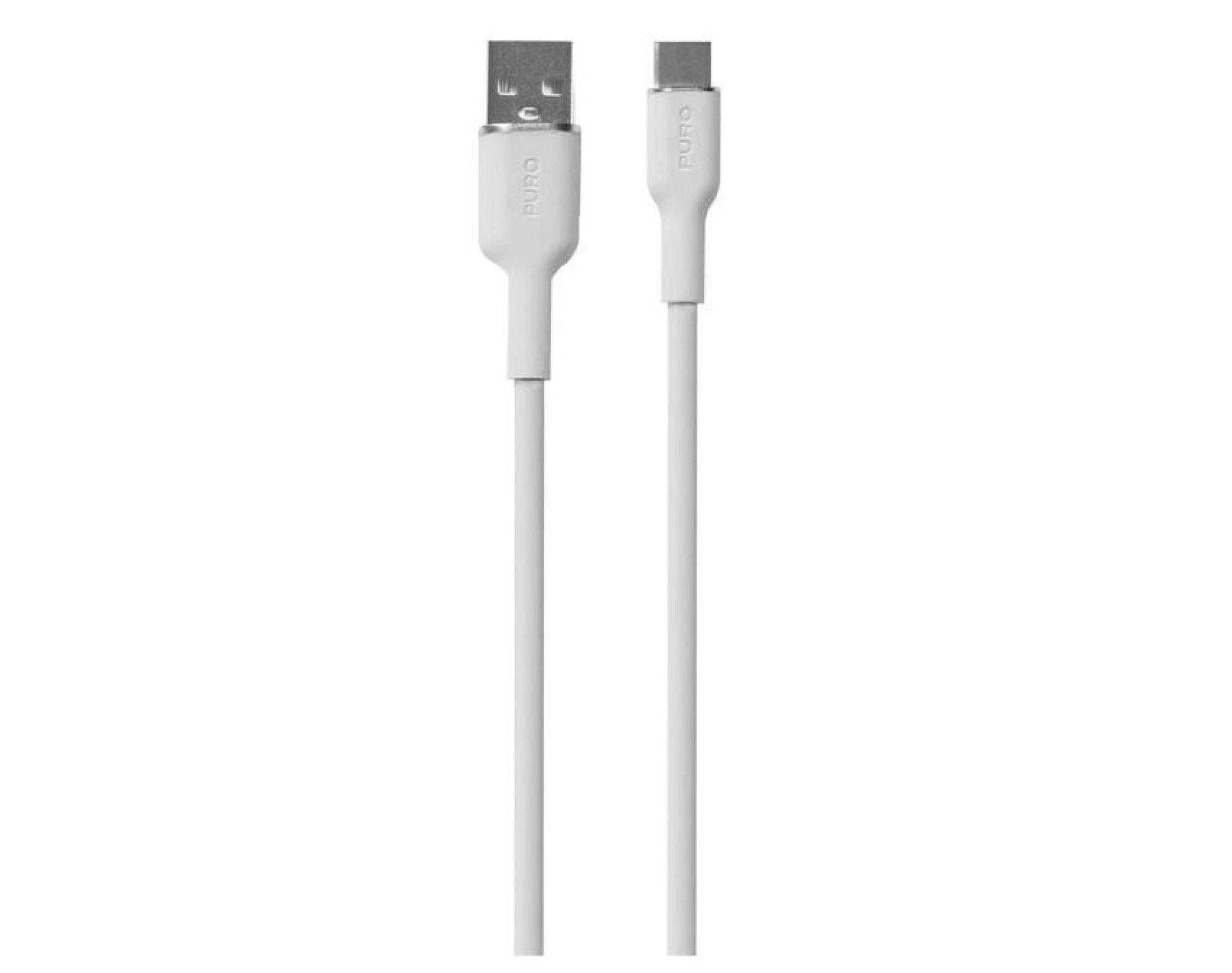 Kabel USB - USB-C PURO Icon Soft Cable 1.5 m Biały