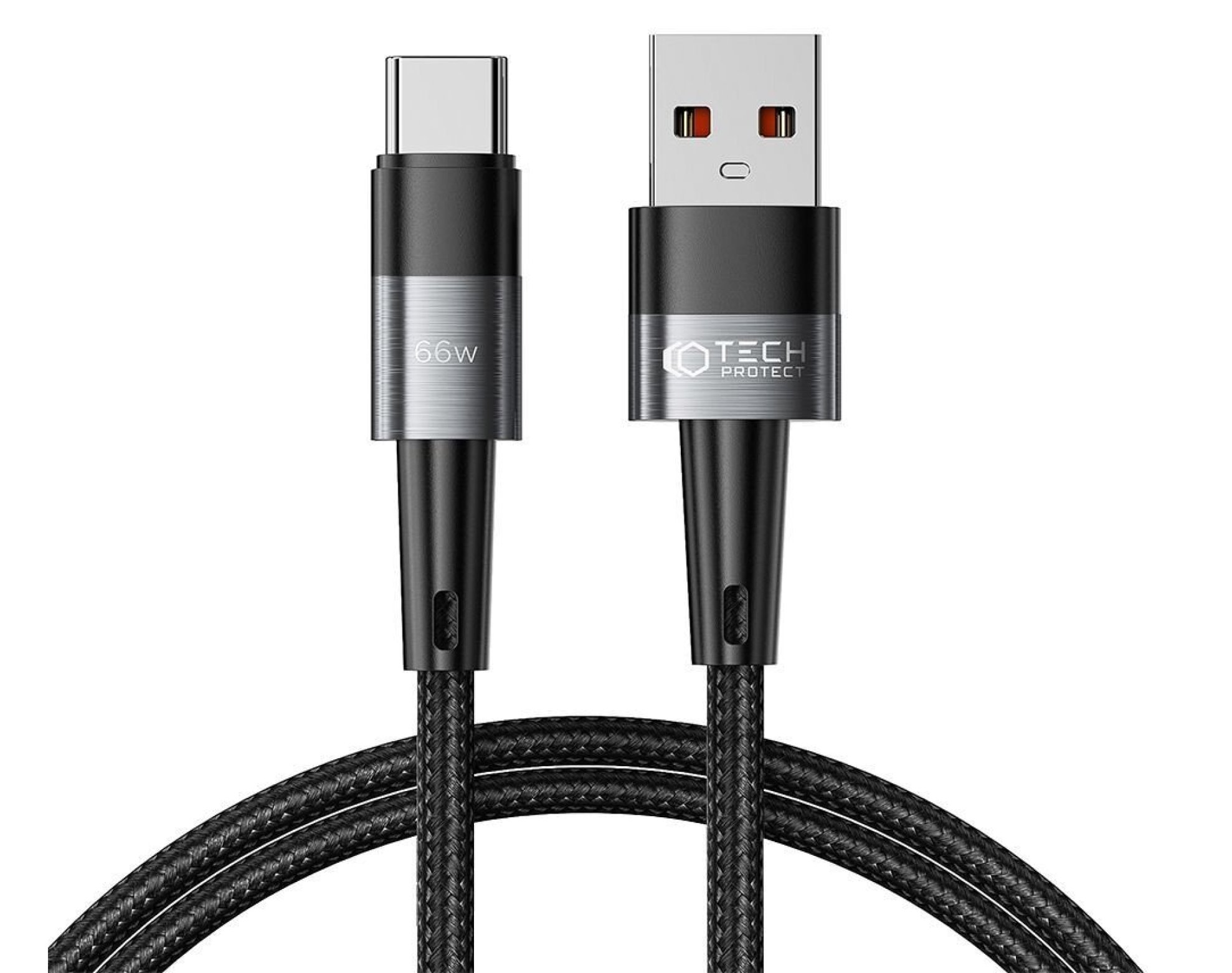 Kabel USB - USB-C TECH-PROTECT UltraBoost 66W/6A 1 m Szary