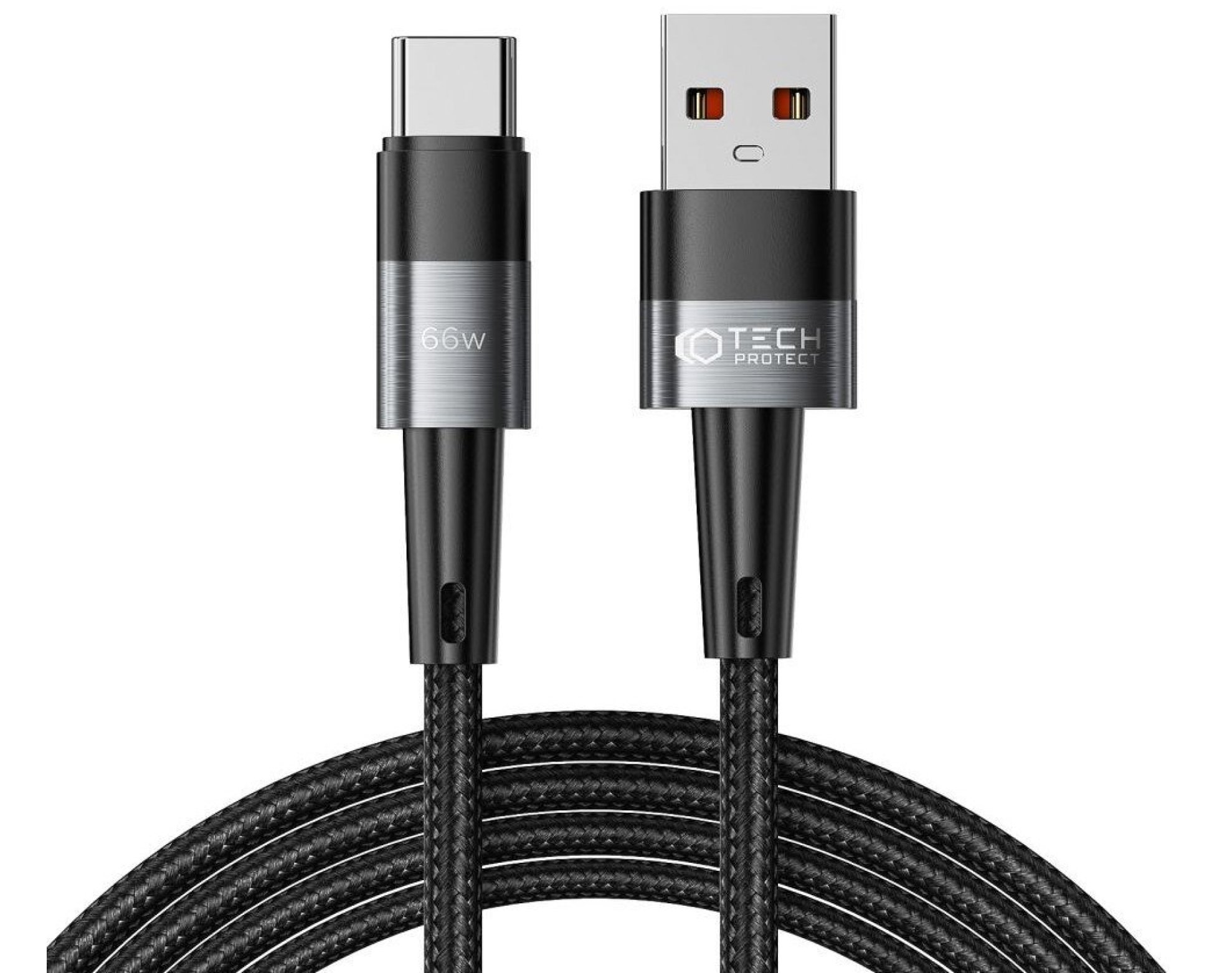 Kabel USB - USB-C TECH-PROTECT UltraBoost 66W/6A 2 m Szary