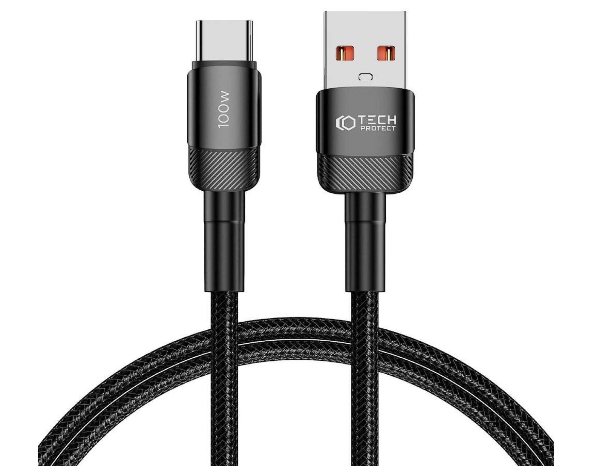 Kabel USB - USB-C TECH-PROTECT UltraBoost EVO 100W/5A 1 m Czarny