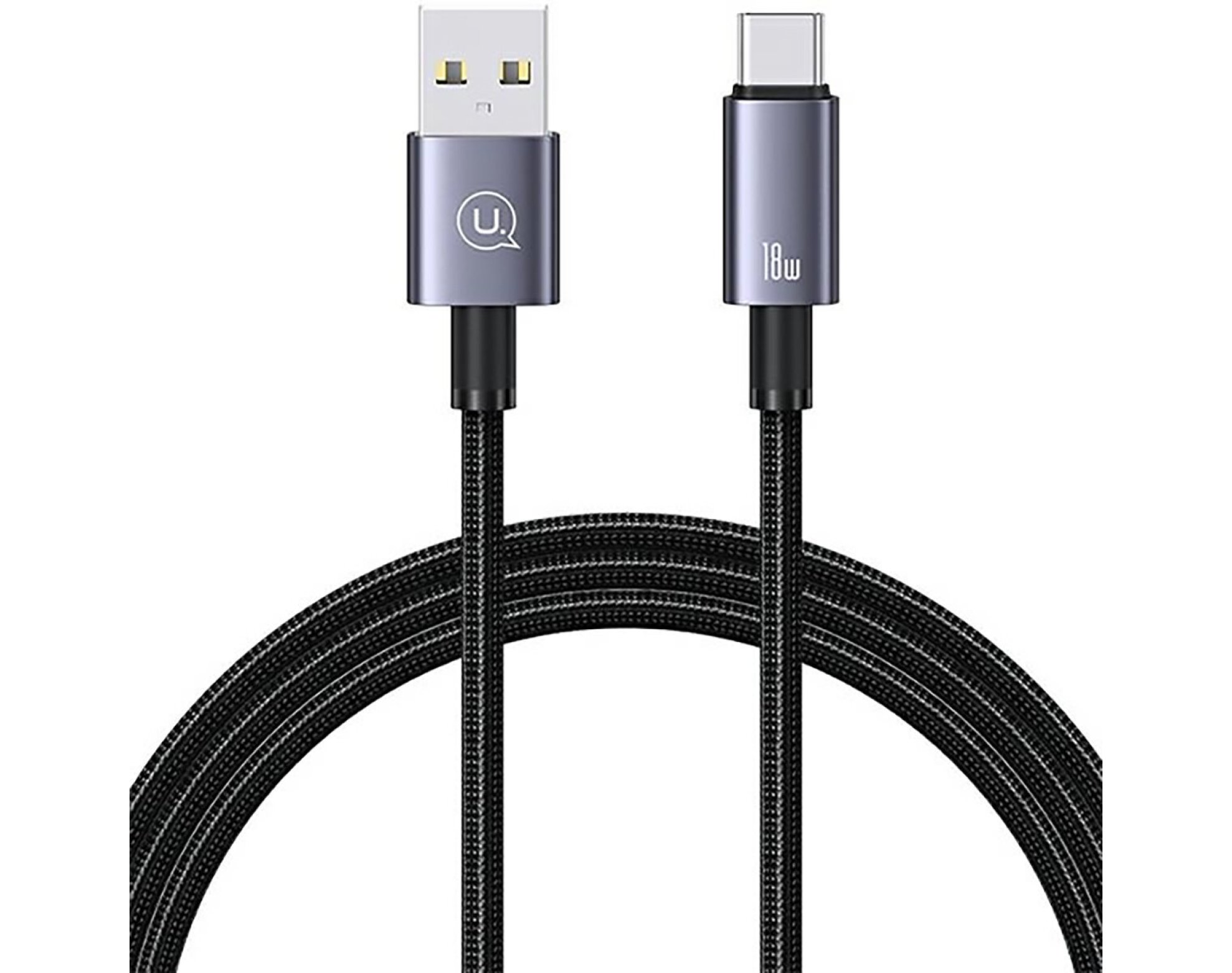 Kabel USB - USB-C USAMS SJ663USB01 3A 1.2 m Stalowy
