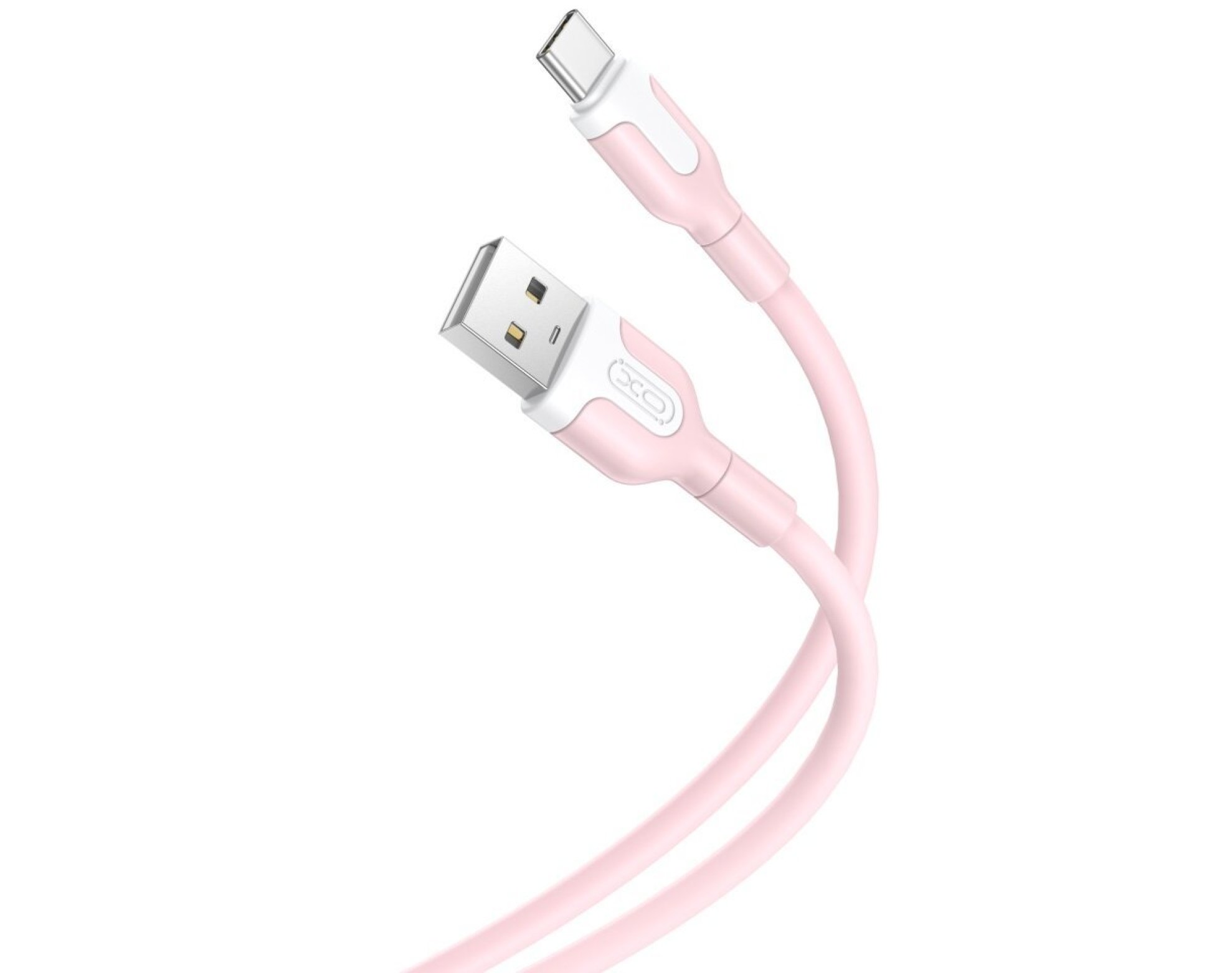 Kabel USB - USB-C XO NB212 2.1A 1 m Różowy