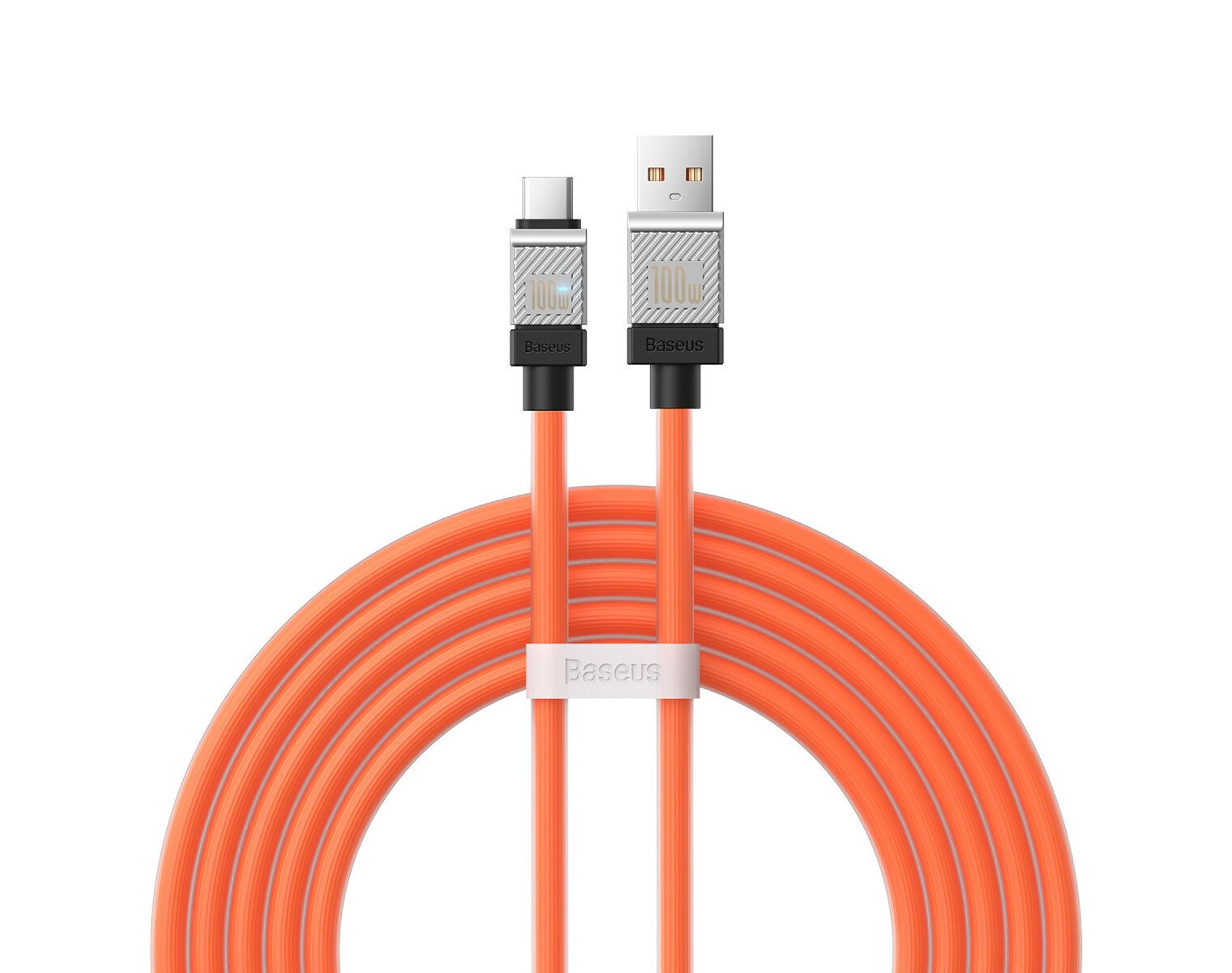 Kabel USB - USB Typ-C BASEUS CoolPlay 100W 2 m Pomarańczowy