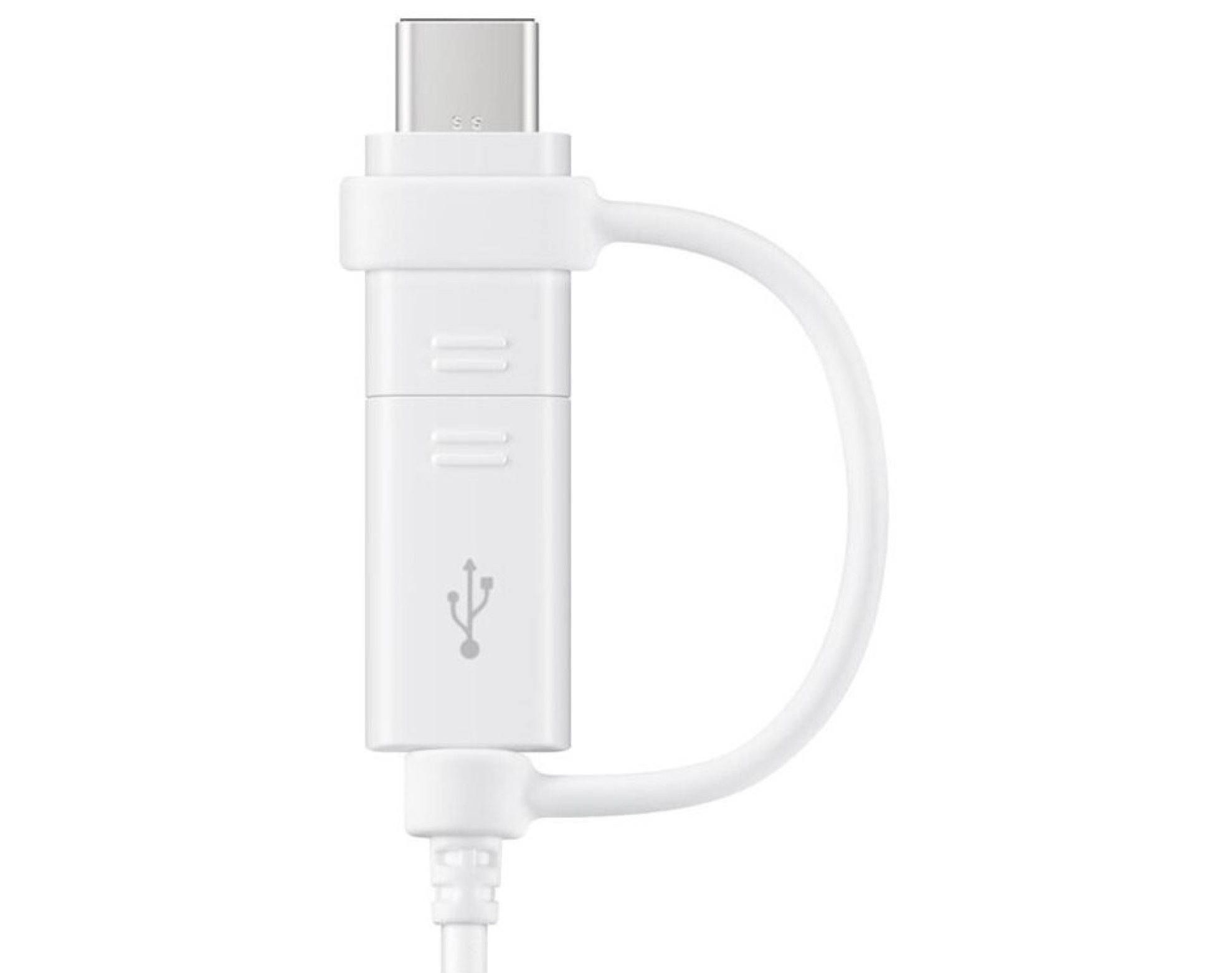 Kabel USB - USB - Typ-C/Micro USB SAMSUNG 1.5 m Biały