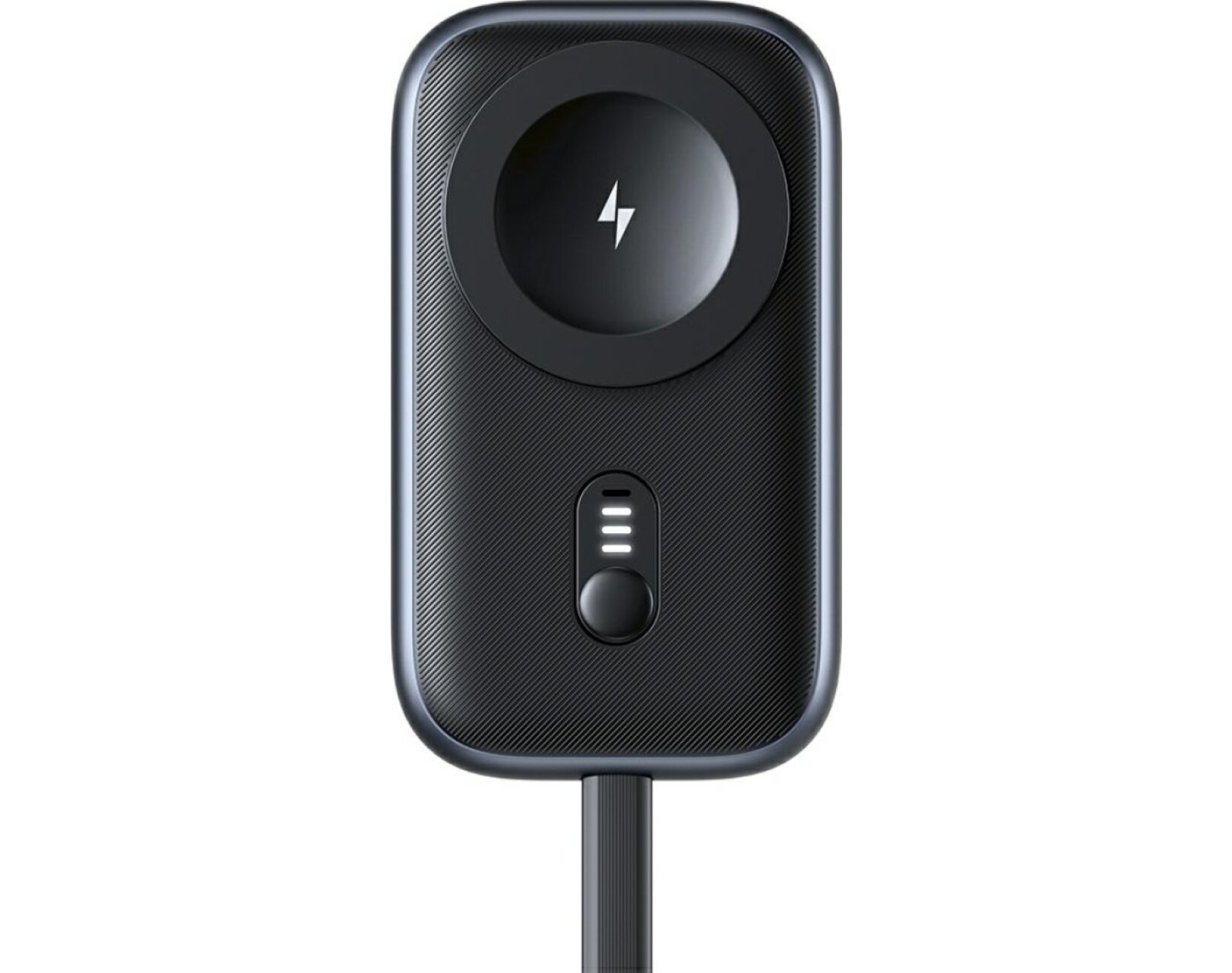 Ładowarka indukcyjna 2w1 USAMS CD245 do Apple Watch z powerbankiem 1200 mAh + kabel USB-C Czarny