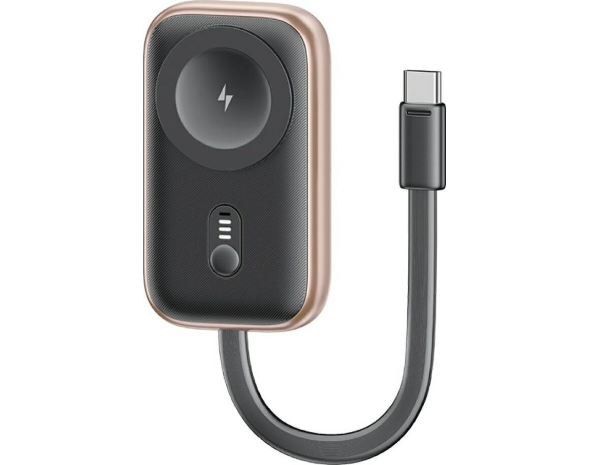 Ładowarka indukcyjna 2w1 USAMS CD245 do Apple Watch z powerbankiem 1200 mAh Szary