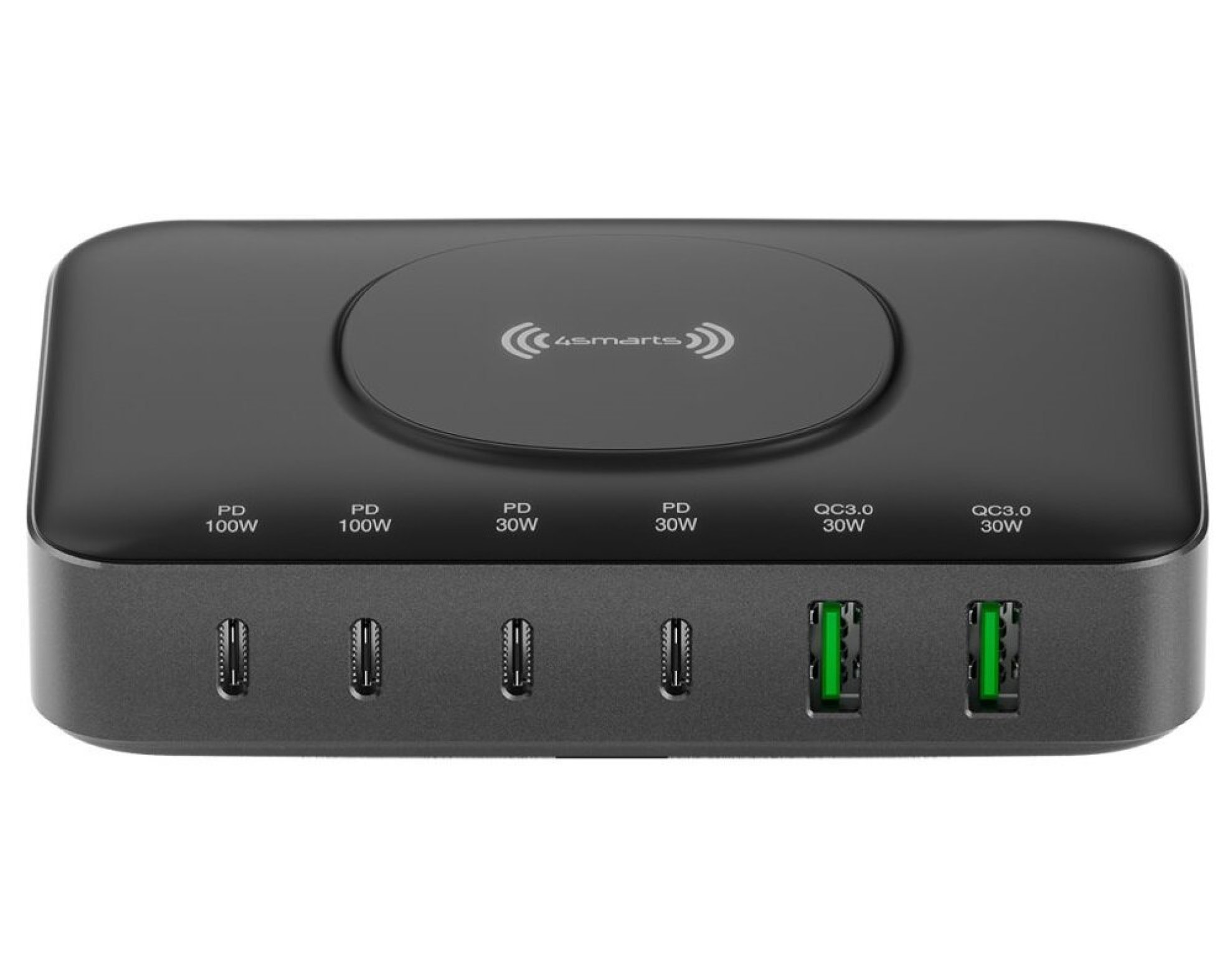 Ładowarka indukcyjna 4SMARTS GaN 7w1 100W Czarno-szary Qi