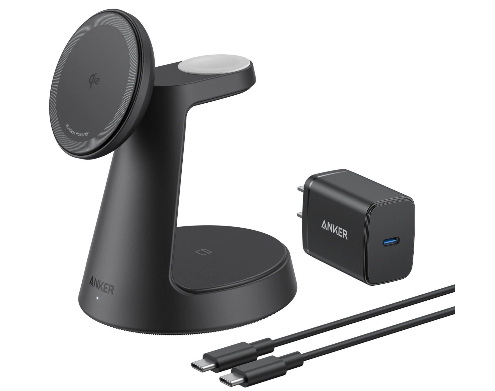 Ładowarka indukcyjna ANKER MagGo 3w1 15W Czarny Qi2 MagSafe