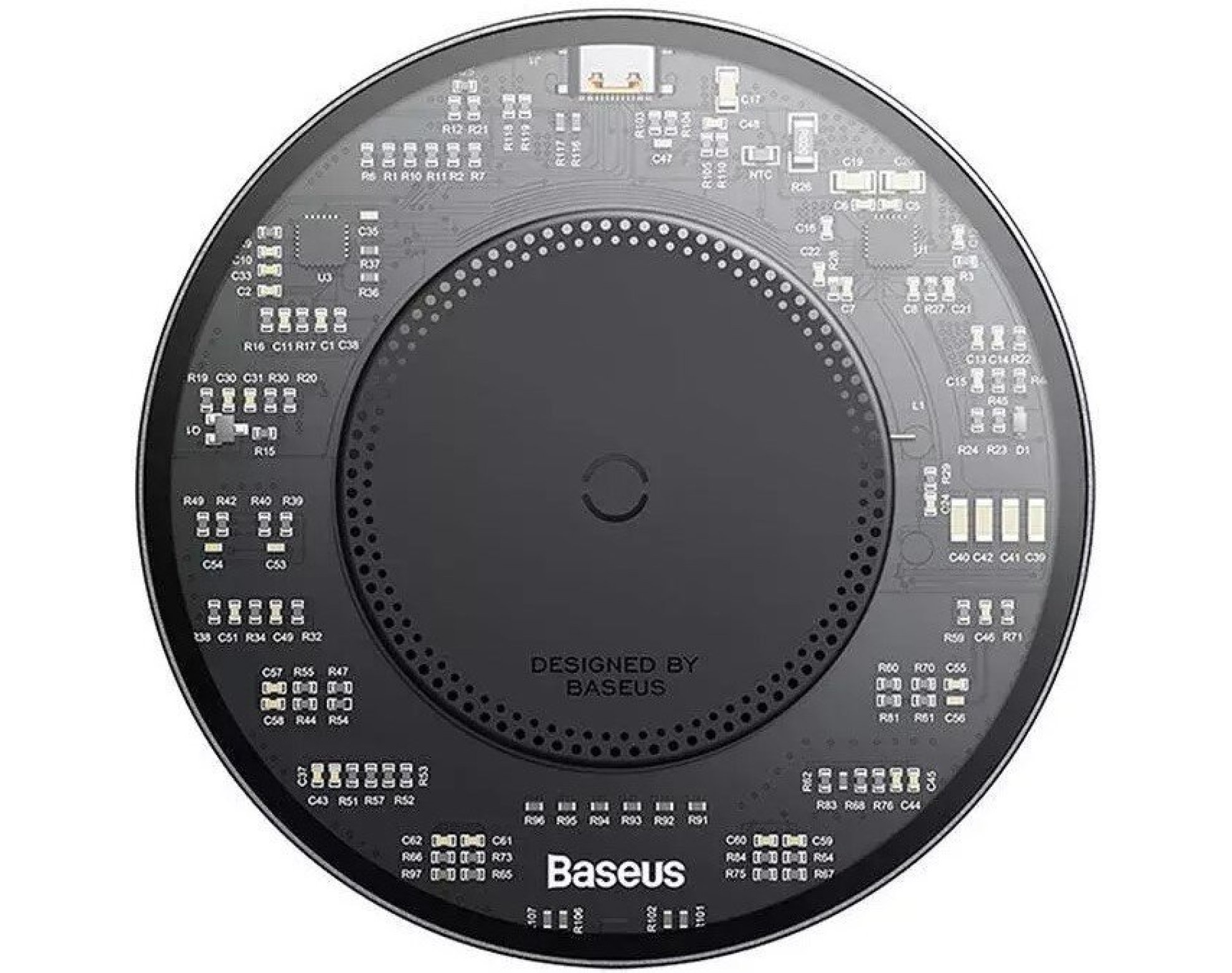 Ładowarka indukcyjna BASEUS Simple 2 15W Czarny Qi MagSafe