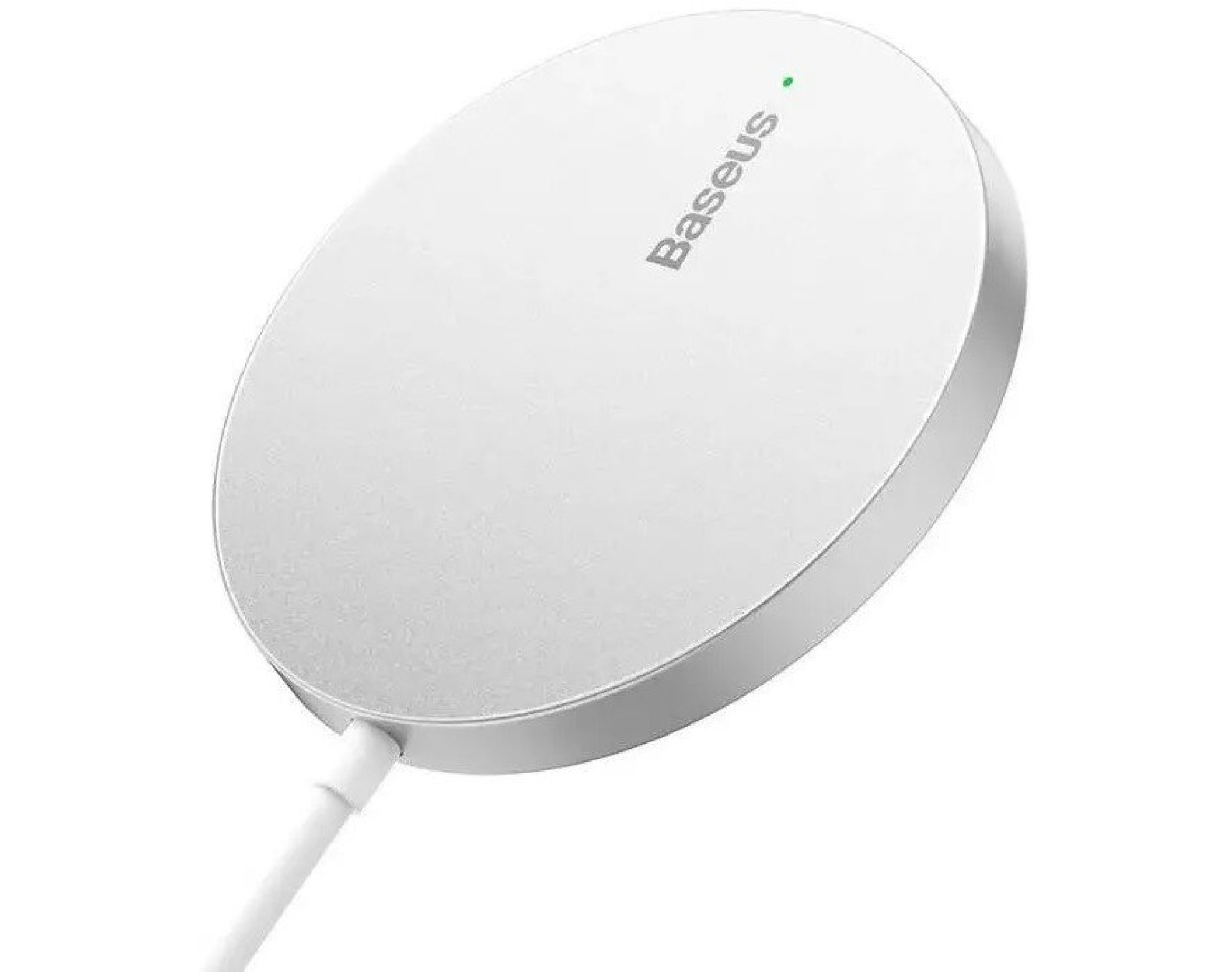 Ładowarka indukcyjna BASEUS Simple Mini 3 15W Srebrny Qi MagSafe