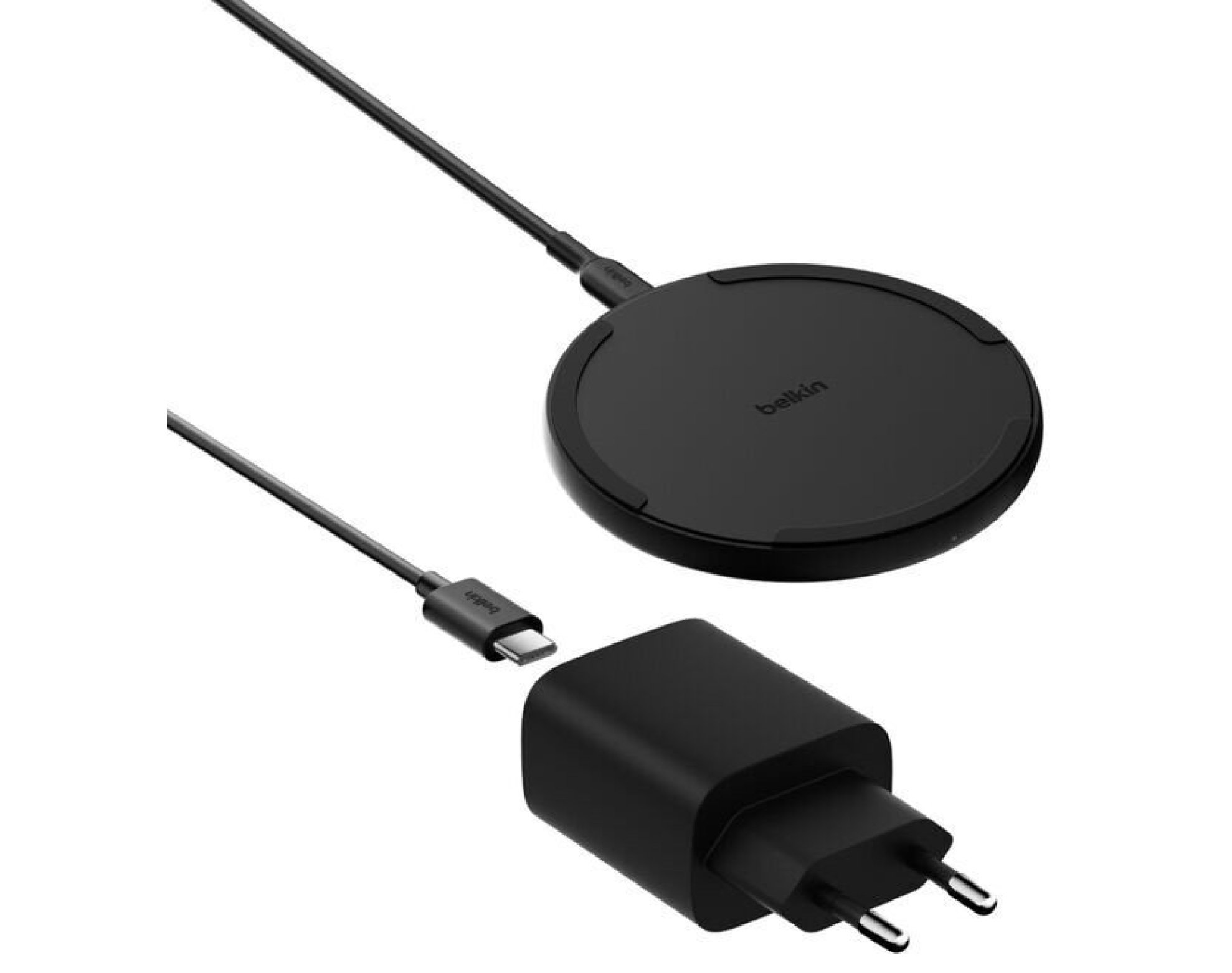 Ładowarka indukcyjna BELKIN BoostCharge Qi 15W Czarny + Zasilacz 20W