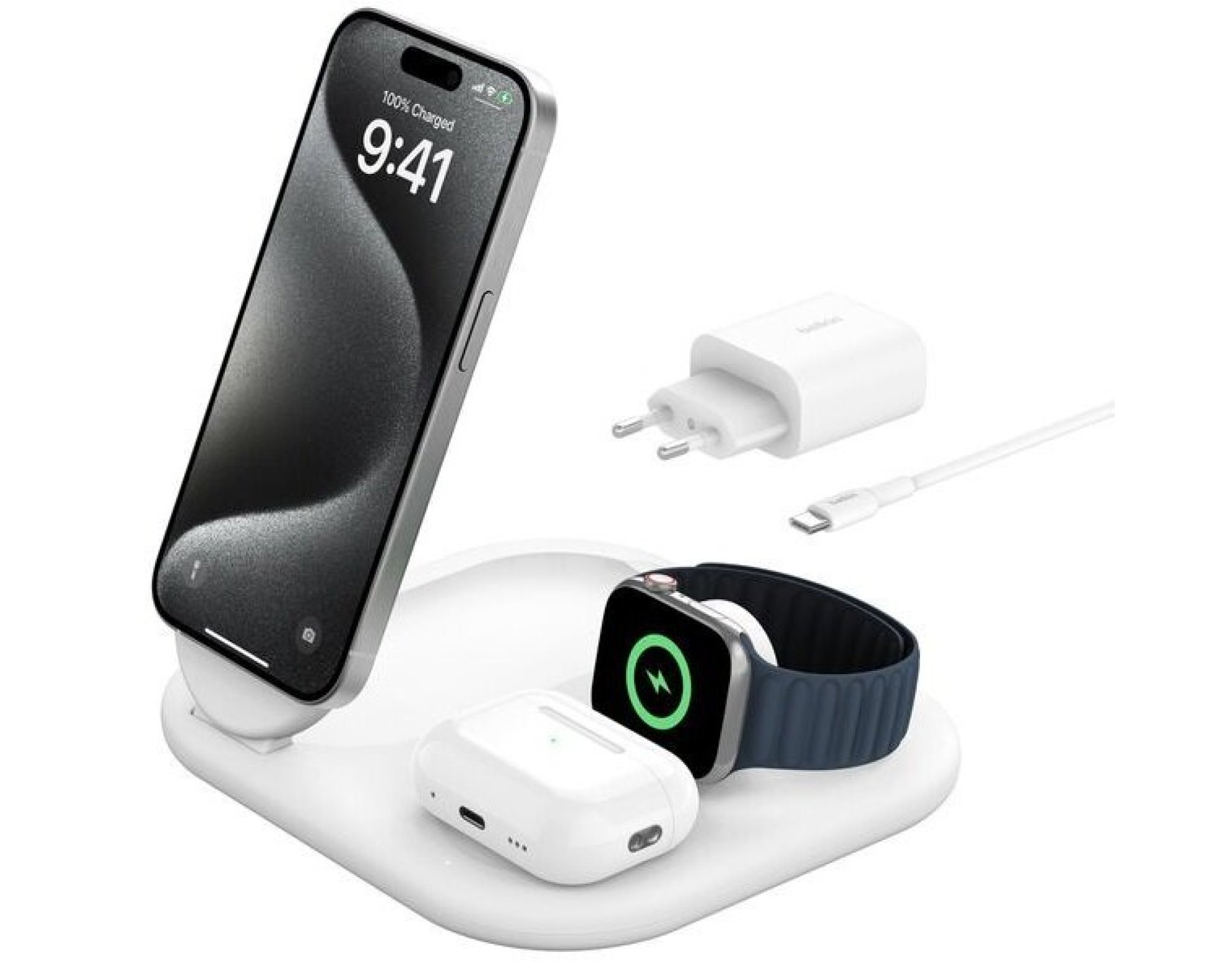 Ładowarka indukcyjna BELKIN BoostCharge WIZ029VFWH 15W Biały Qi2 MagSafe