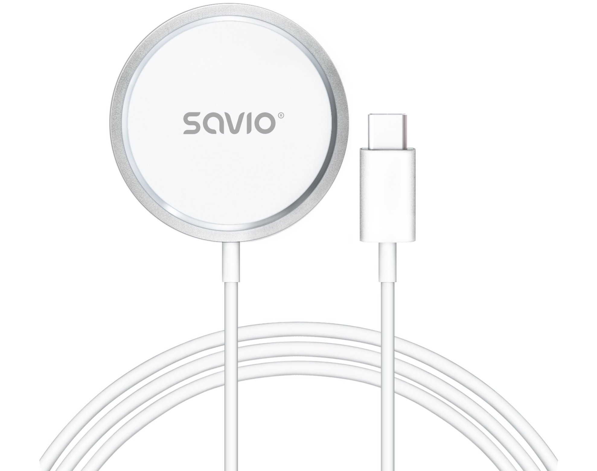 Ładowarka indukcyjna SAVIO LA-11 15 W Biały