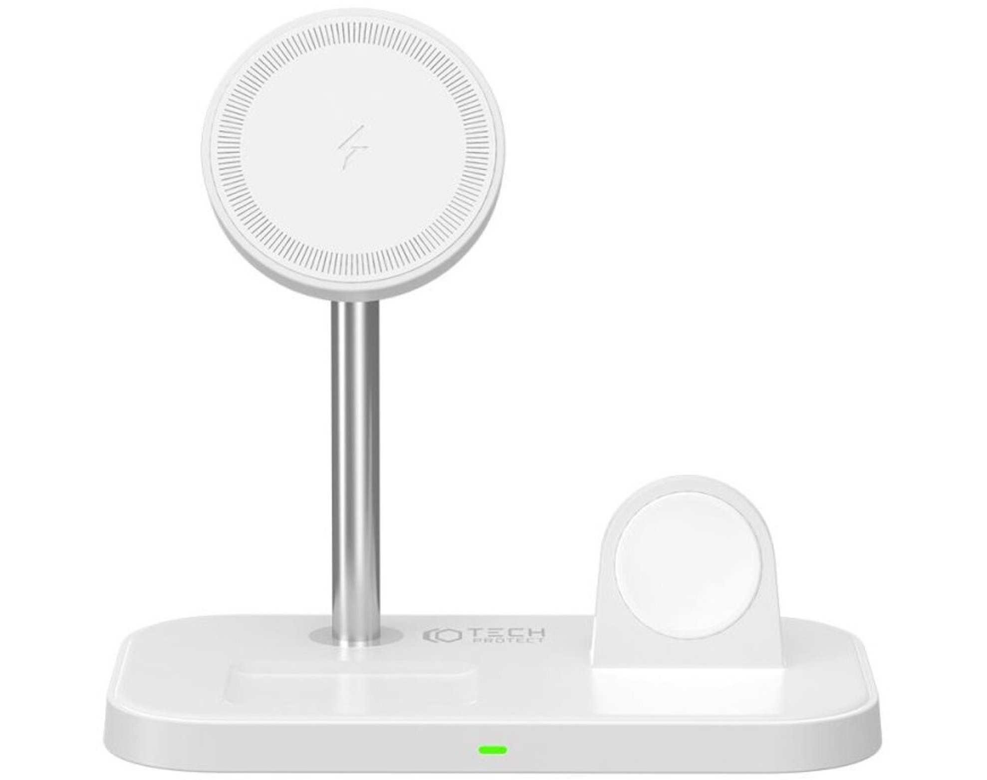 Ładowarka indukcyjna TECH-PROTECT 3w1 Trioboost 15W Biały MagSafe