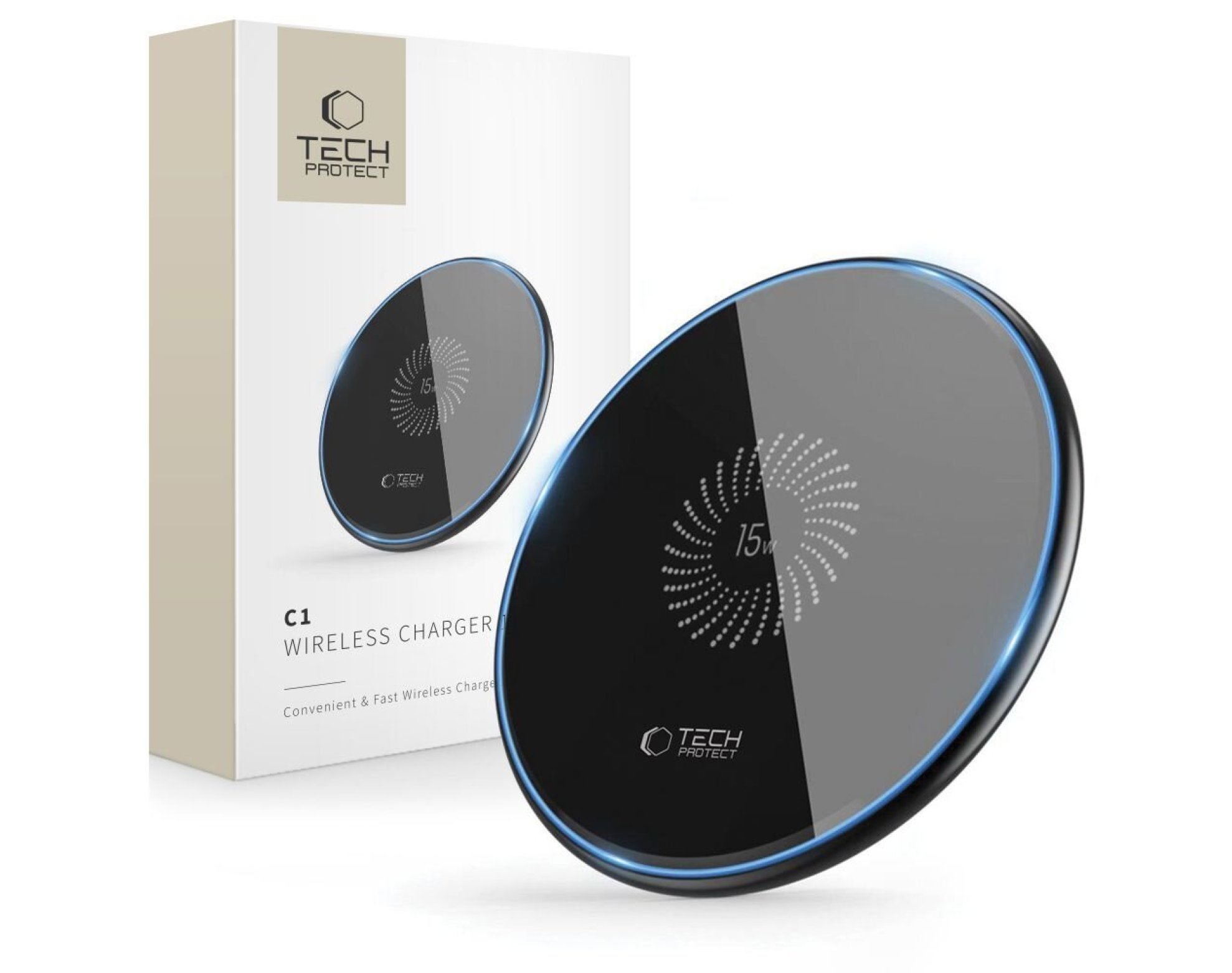 Ładowarka indukcyjna TECH-PROTECT QI15W-C1 15W Czarny Qi MagSafe