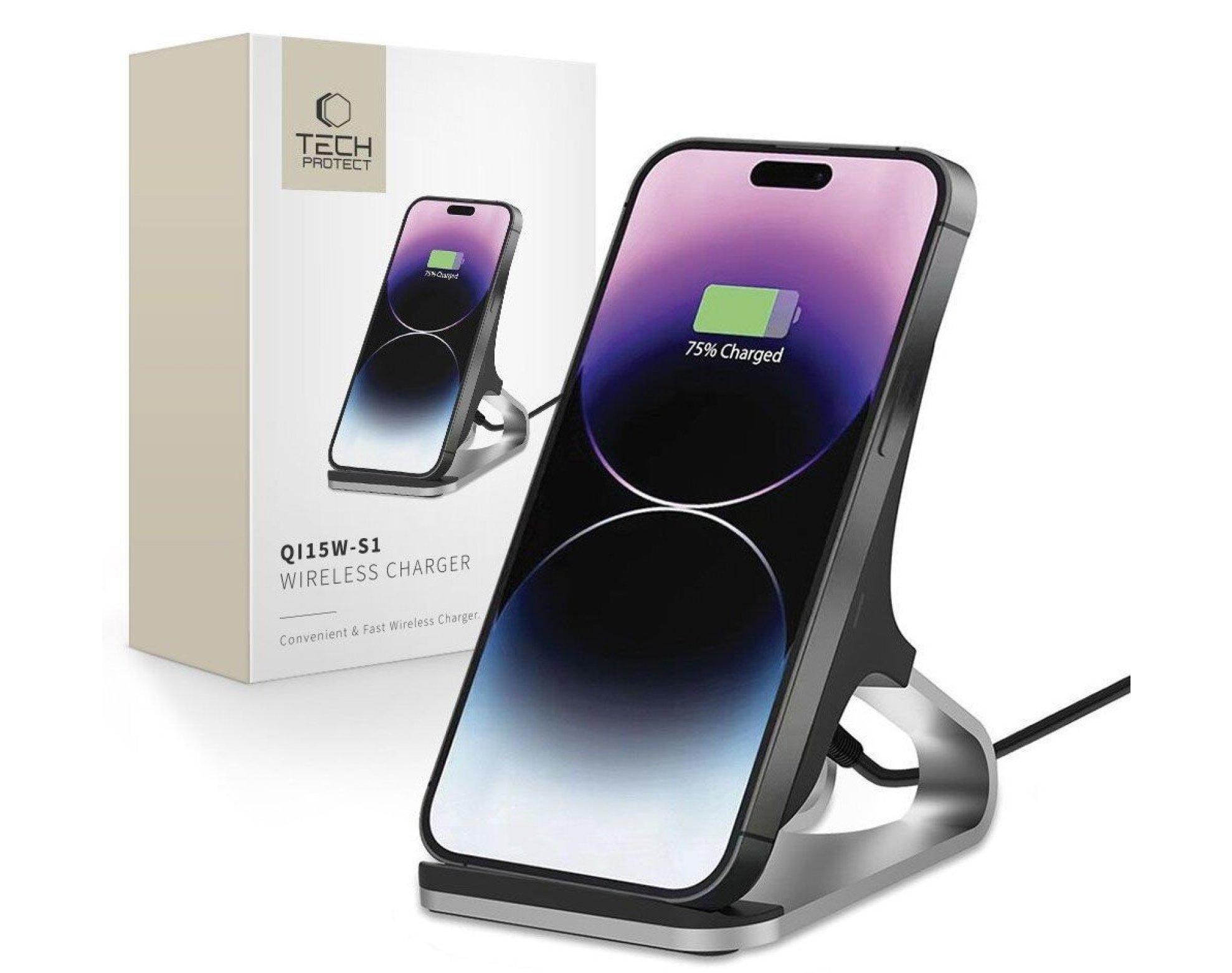 Ładowarka indukcyjna TECH-PROTECT QI15W-S1 15W Czarny Qi MagSafe