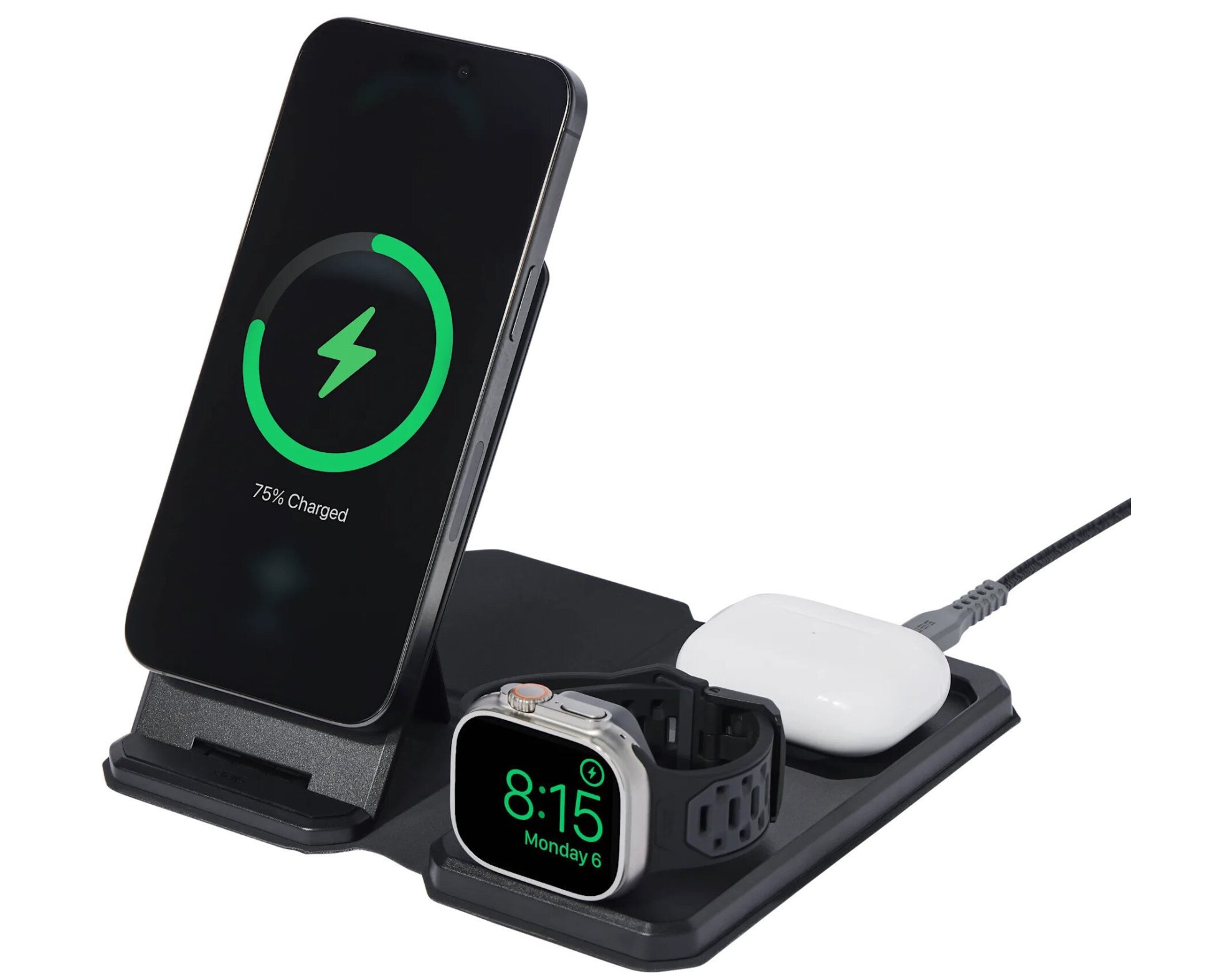 Ładowarka indukcyjna UAG Travel Charger MagSafe 3w1 15W Czarny