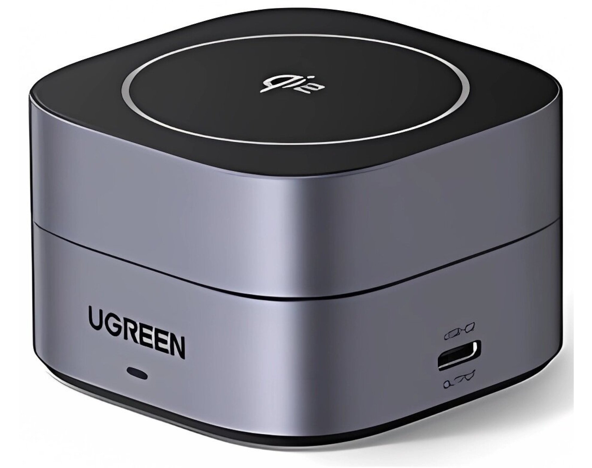 Ładowarka indukcyjna UGREEN W702 2w1 15W Szary Qi2 MagSafe