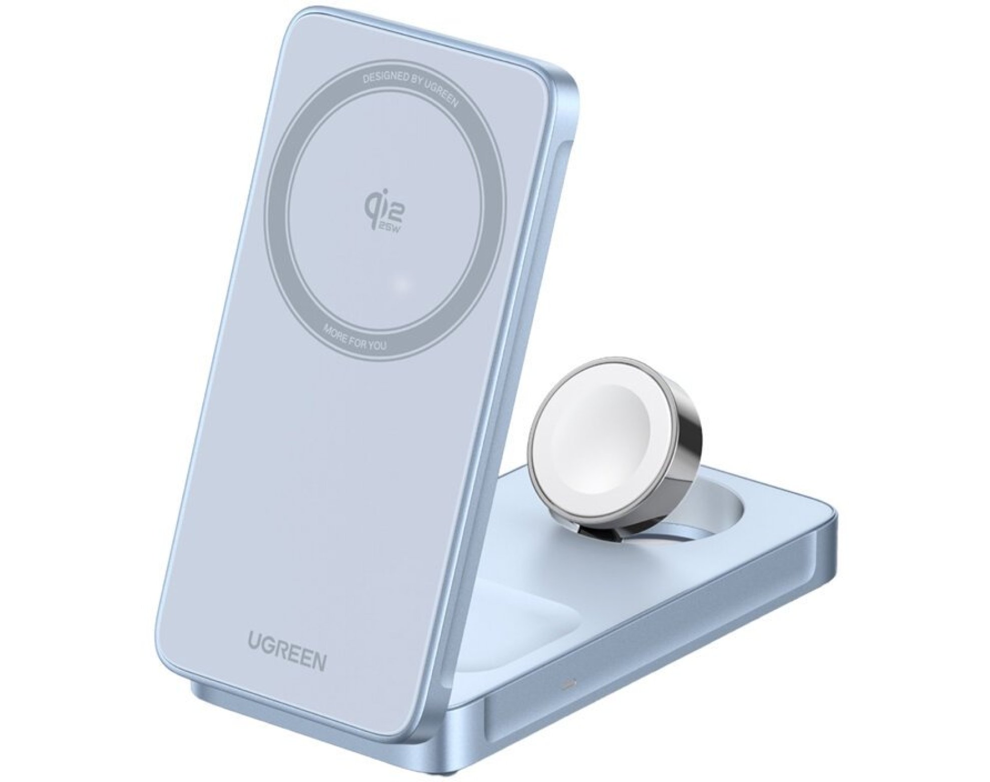 Ładowarka indukcyjna UGREEN W757 MagFlow QI2 3w1 25W Szary