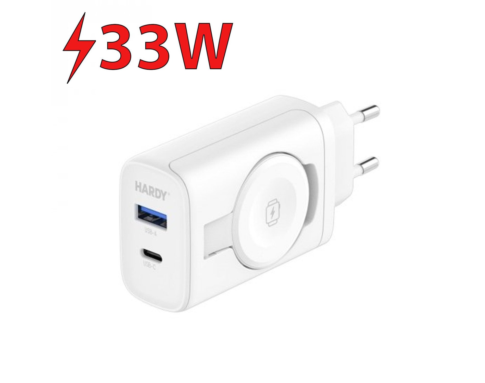 Ładowarka sieciowa 3MK Hardy Charger 33W do Apple Biały