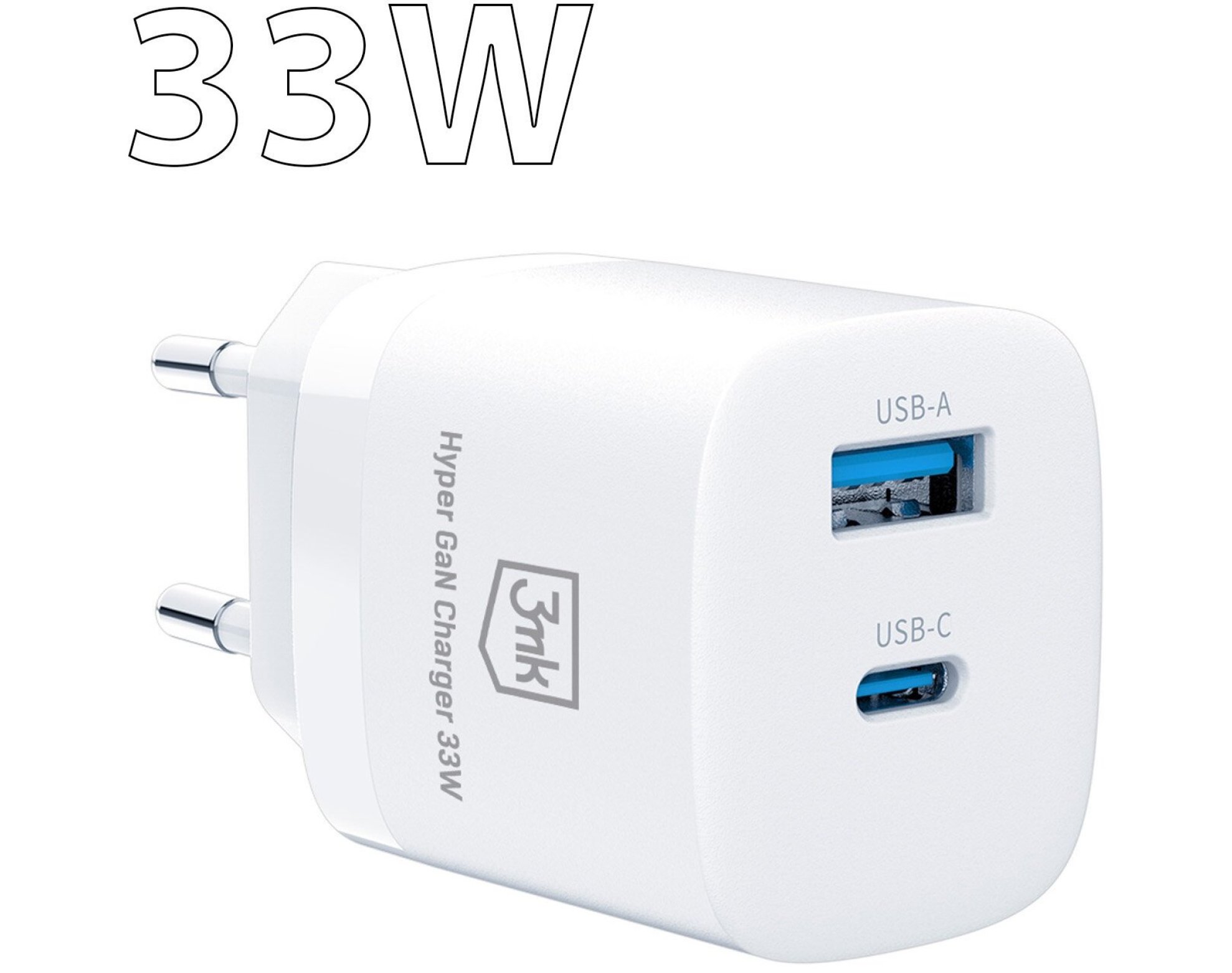 Ładowarka sieciowa 3MK Hyper Gan Charger 33W Biały