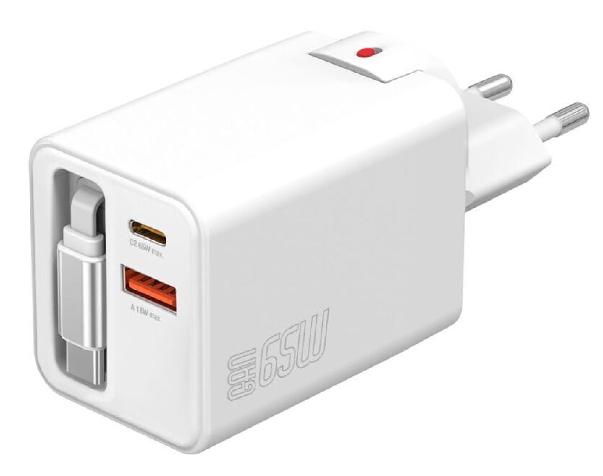 Ładowarka sieciowa 4SMARTS Flex Jojo 65W GaN Biały