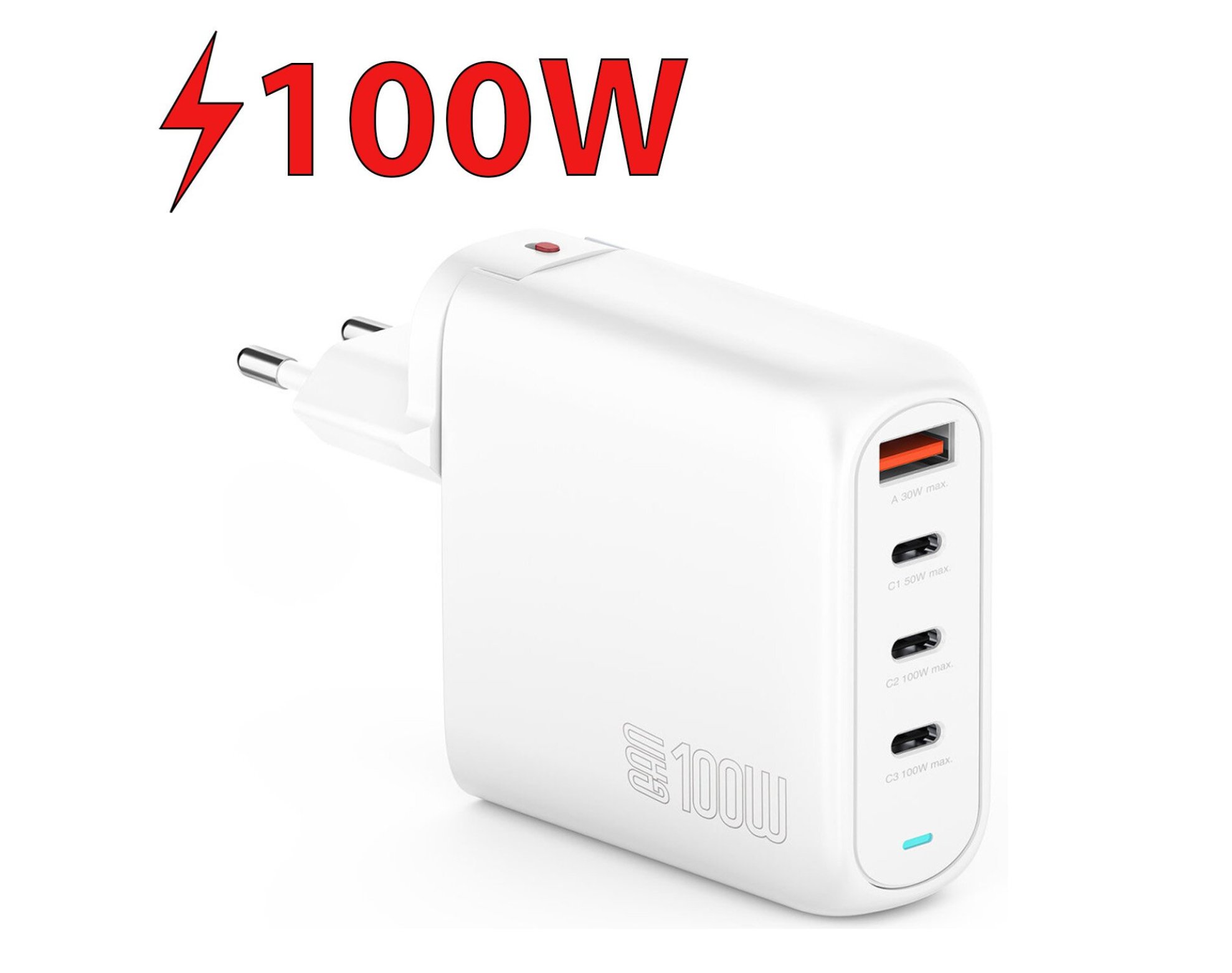 Ładowarka sieciowa 4SMARTS GaN Flex Pro 100W Biały