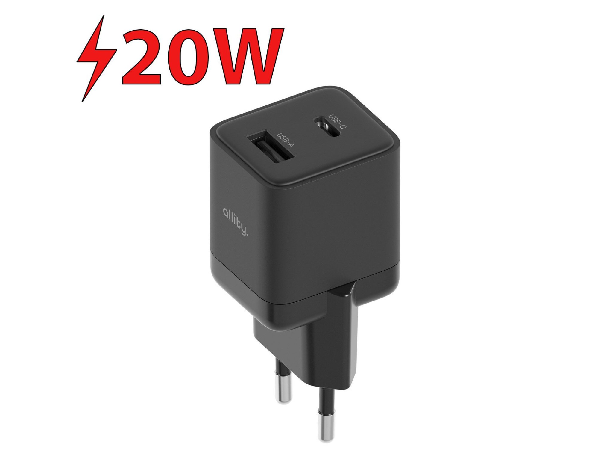 Ładowarka sieciowa ALLITY ATC-01-20WAC 20W Czarny