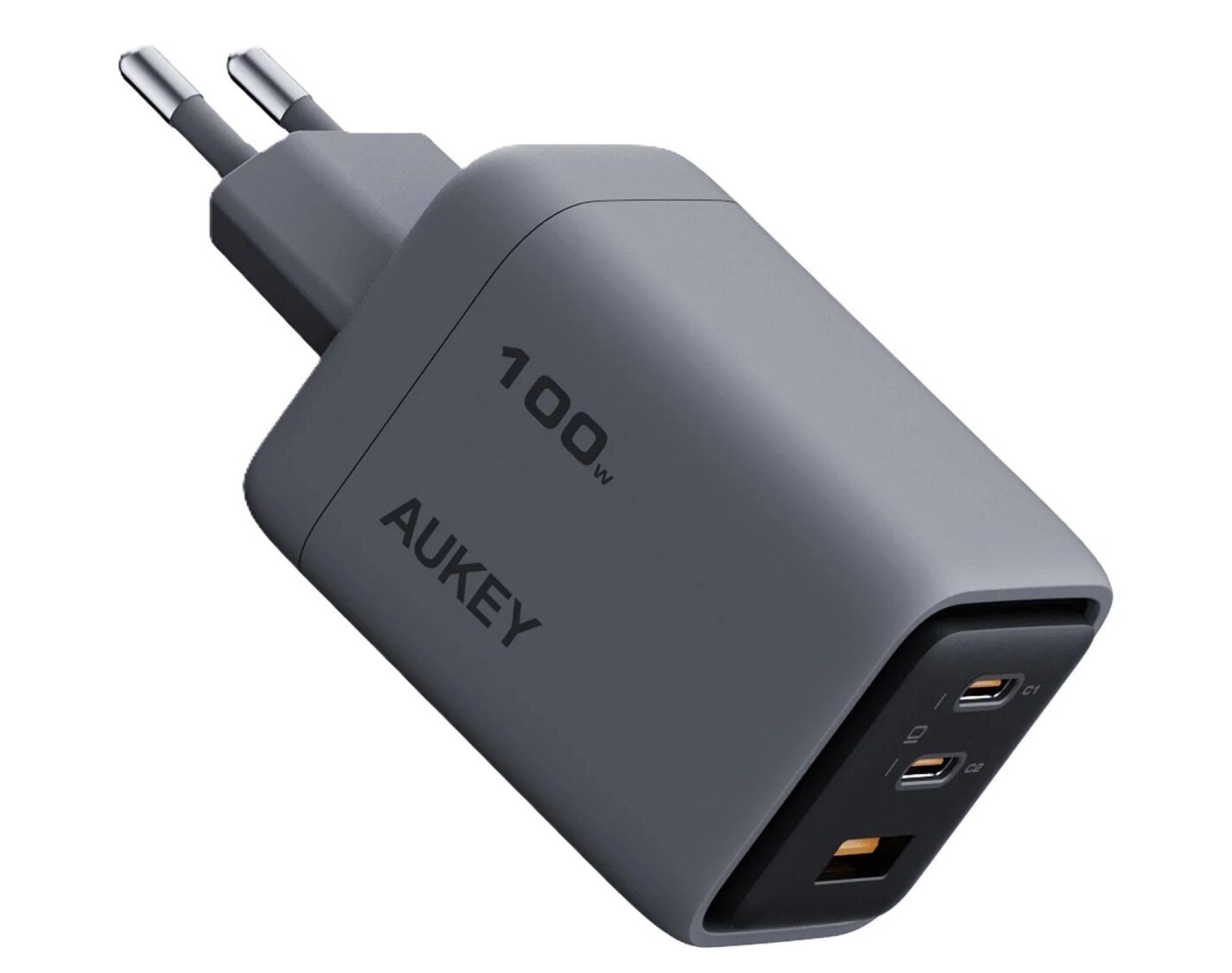 Ładowarka sieciowa AUKEY PA-C5 100W QC5.0 + PD3.0 Szary