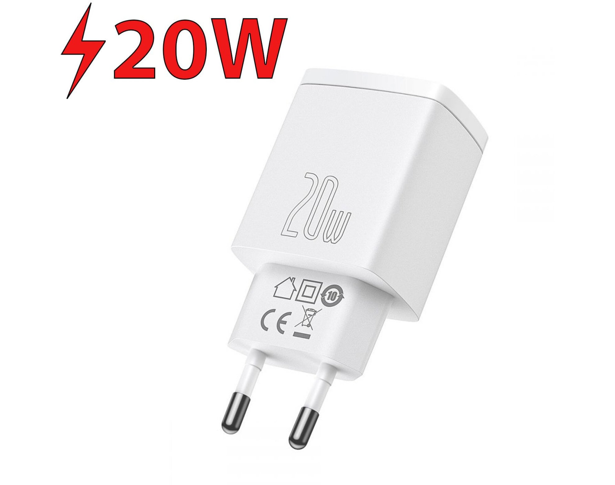 Ładowarka sieciowa BASEUS CCXJ-B02 20W Biały