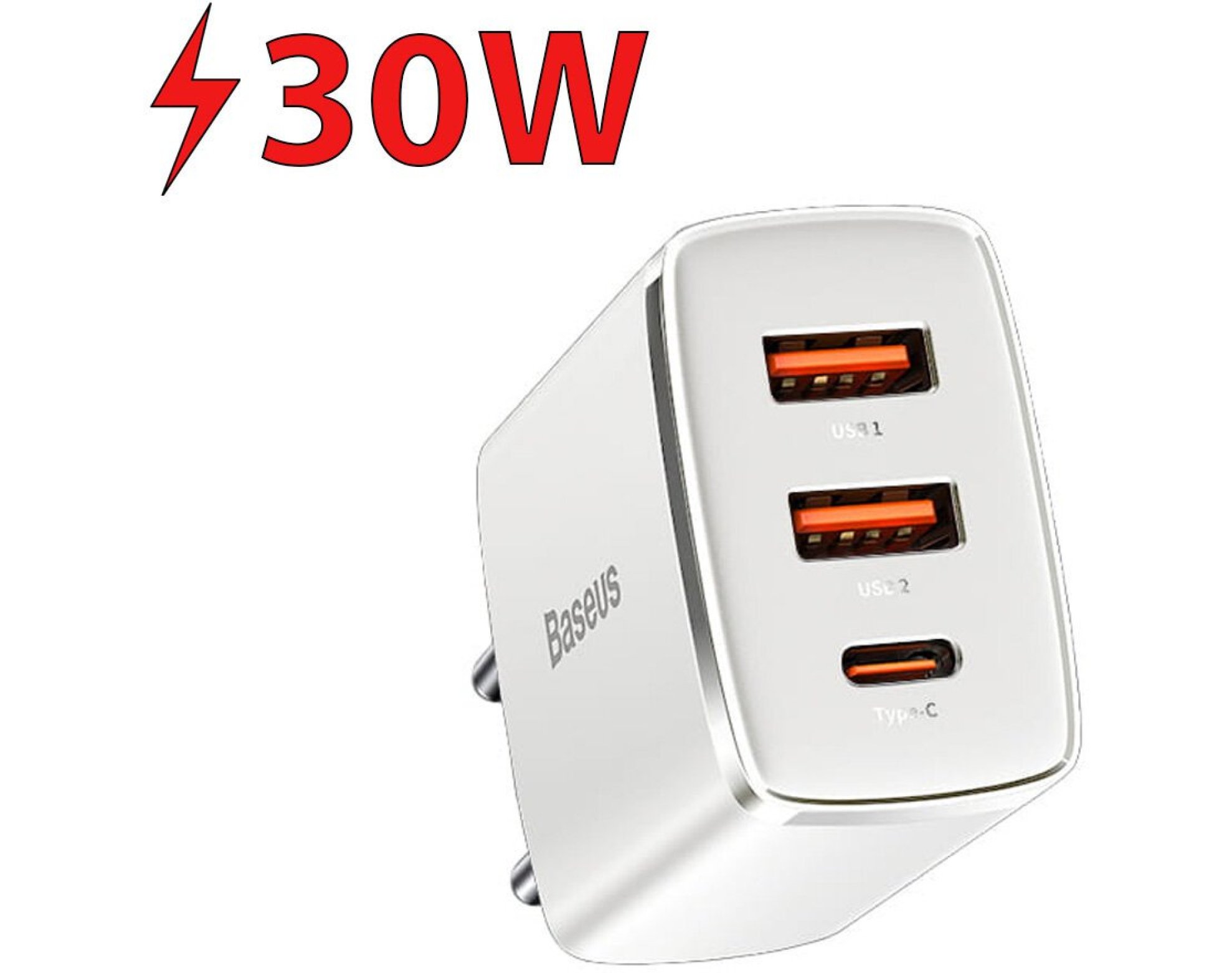 Ładowarka sieciowa BASEUS Compact Quick Charger CCXJ-E02 30W Biały