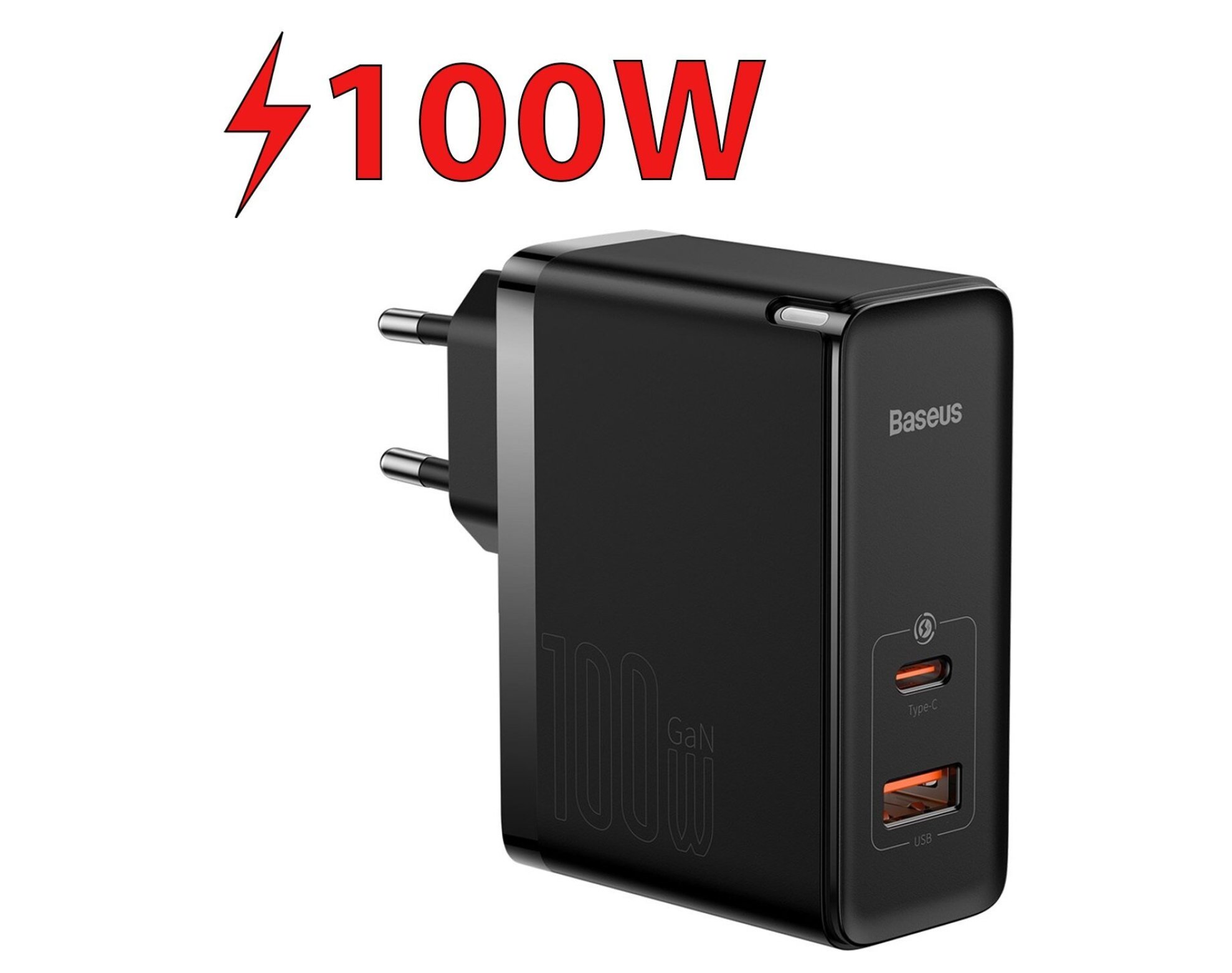 Ładowarka sieciowa BASEUS GaN5 Pro 100W Czarny