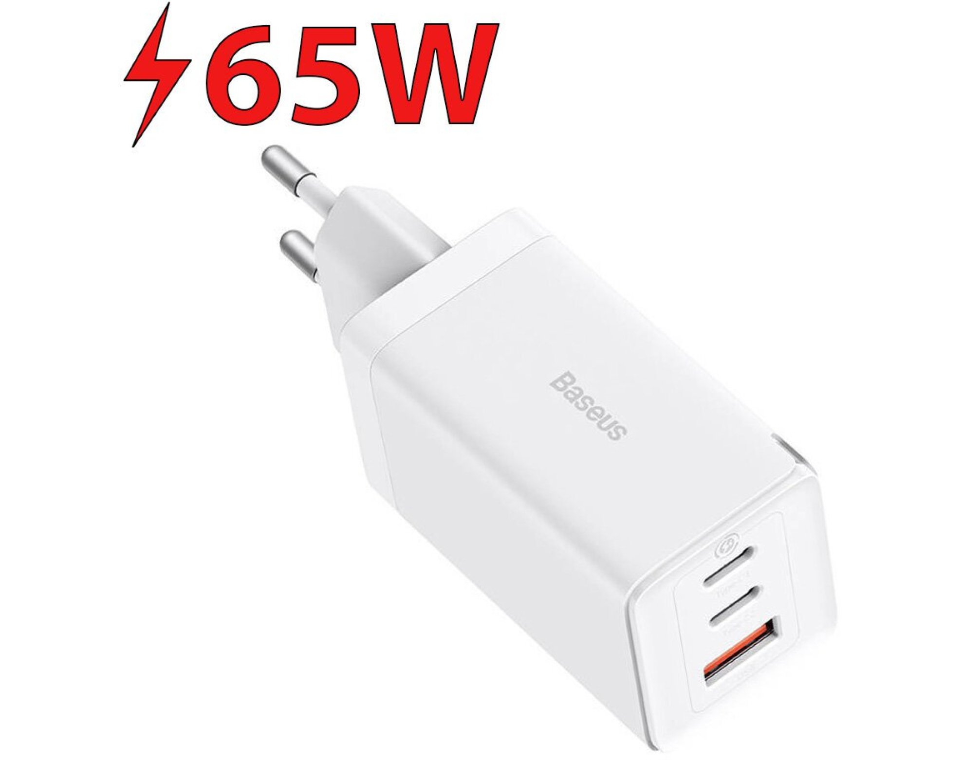 Ładowarka sieciowa BASEUS GaN5 Pro 65W Biały