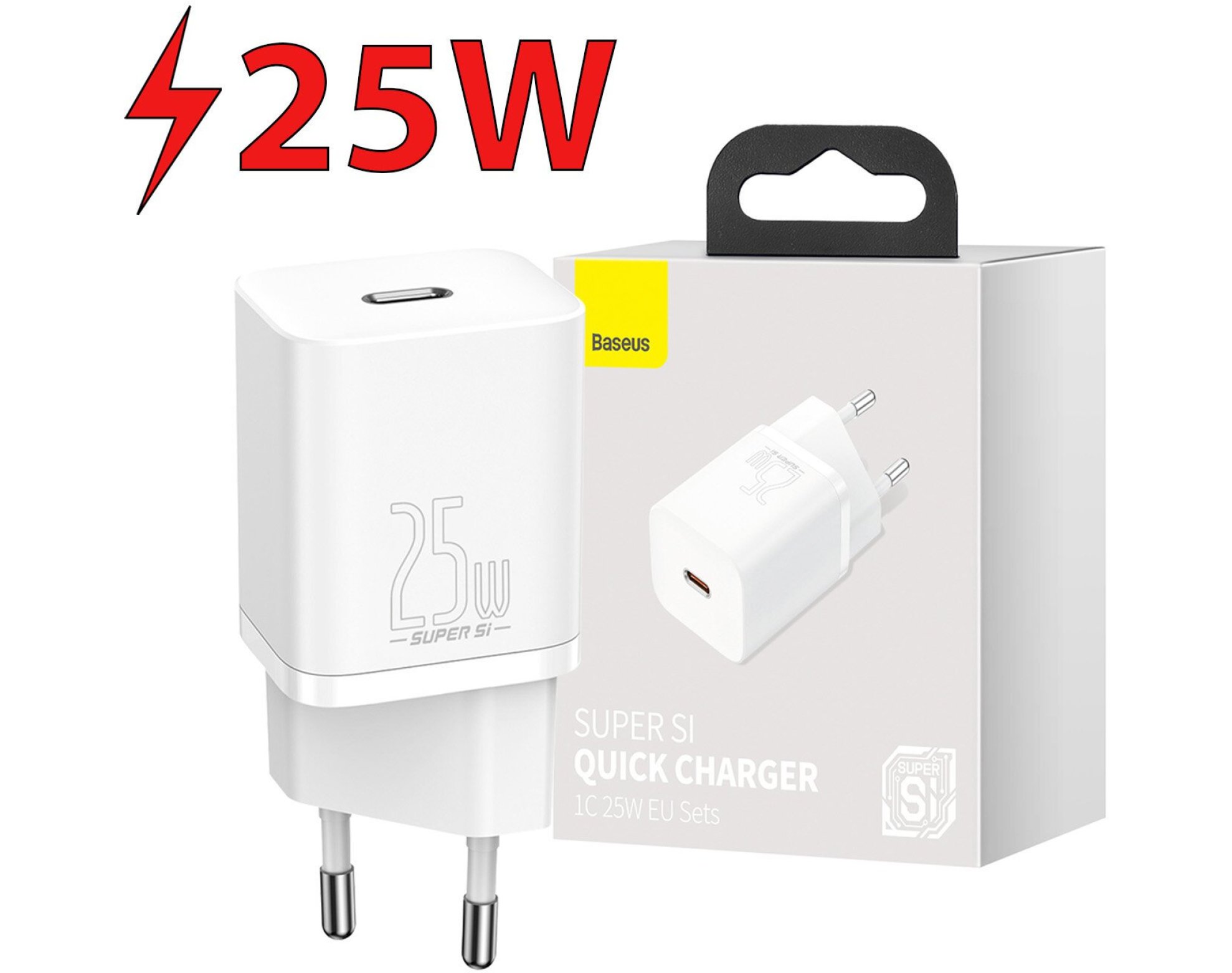 Ładowarka sieciowa BASEUS Super Si 25W Biały