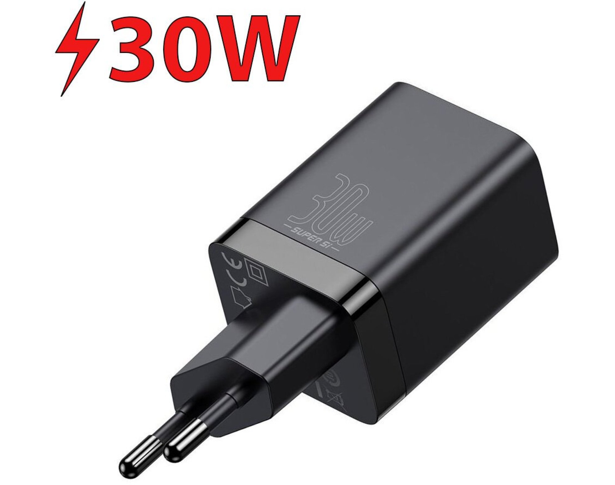 Ładowarka sieciowa BASEUS Super Si Pro QC PD 30W CCSUPP-E01 Czarny