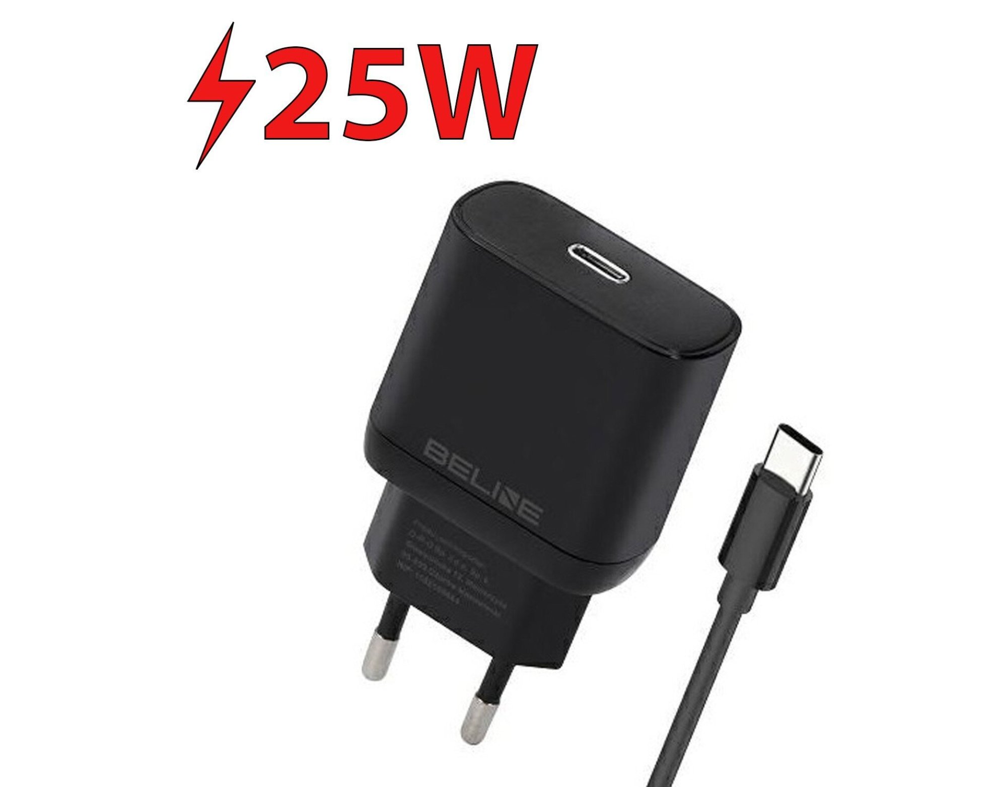 Ładowarka sieciowa BELINE BLNCB25C 25W GaN Czarny