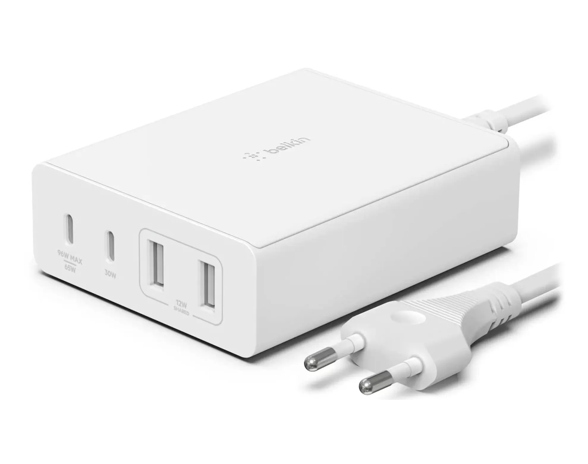 Ładowarka sieciowa BELKIN GaN Desktop Charger WCH010VFWH 108W Biały