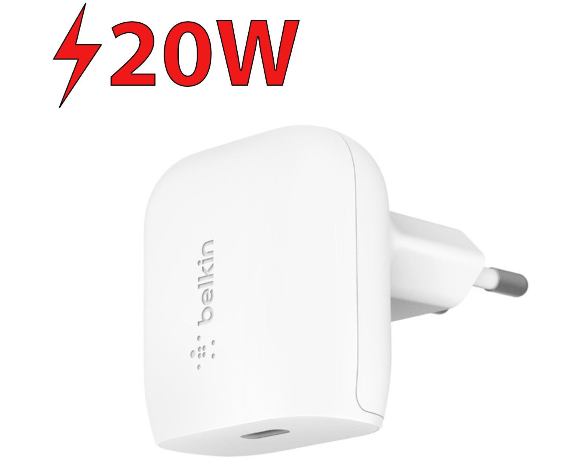 Ładowarka sieciowa BELKIN PD Home Charger WCA003VFWH 20W Biały