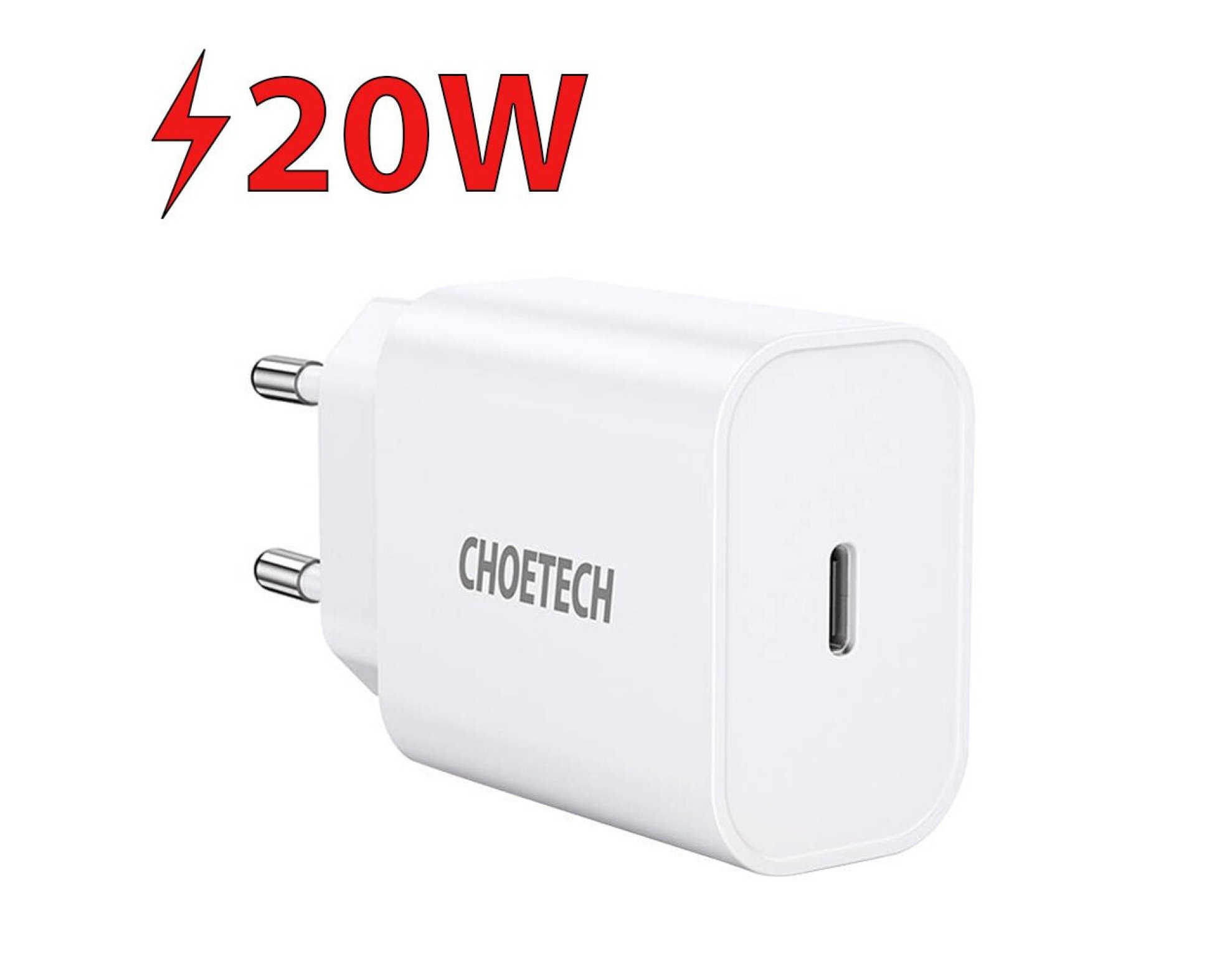 Ładowarka sieciowa CHOETECH Q5004 EU 20W Biały