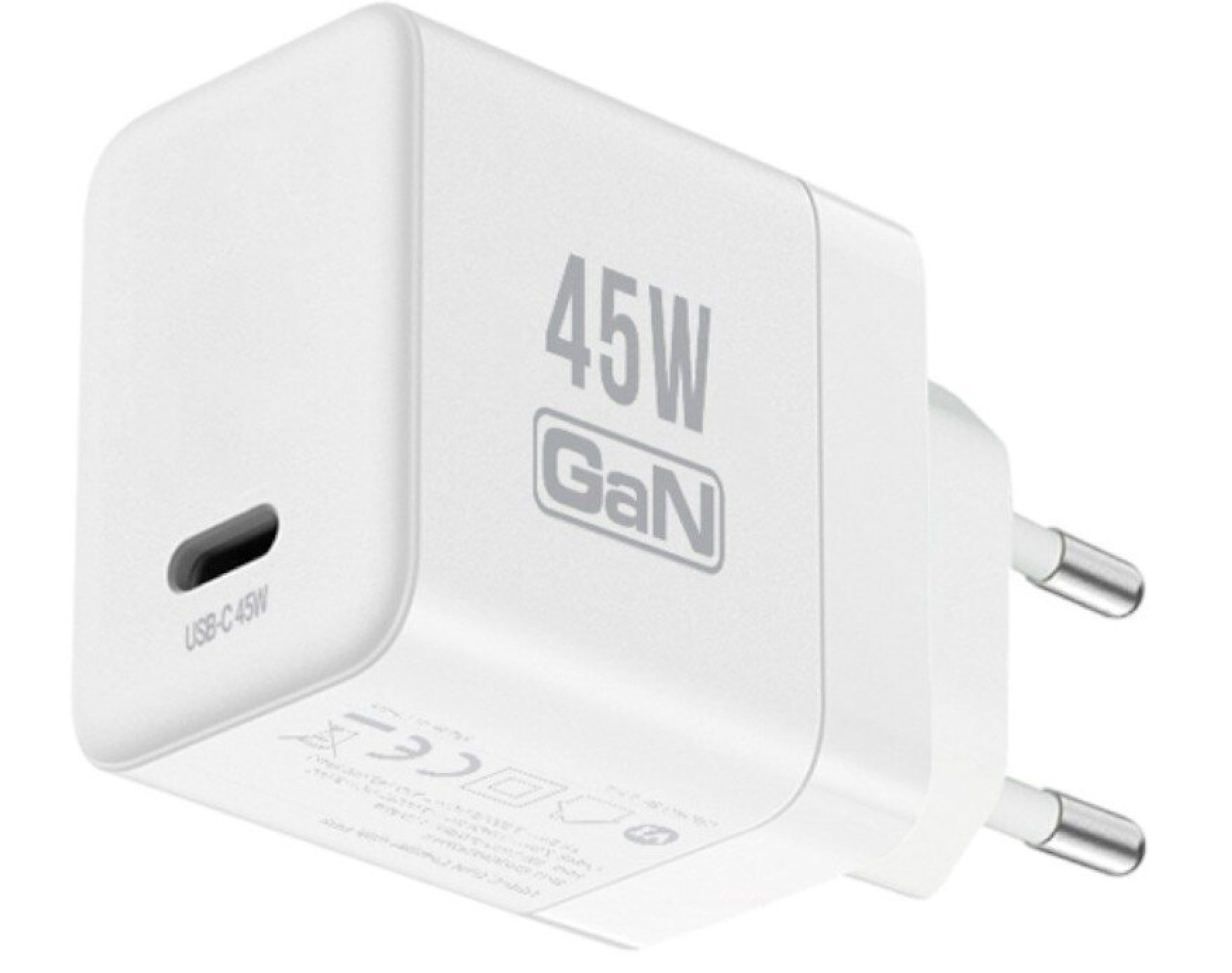 Ładowarka sieciowa CRONG Ultra Compact GaN 45W Biały