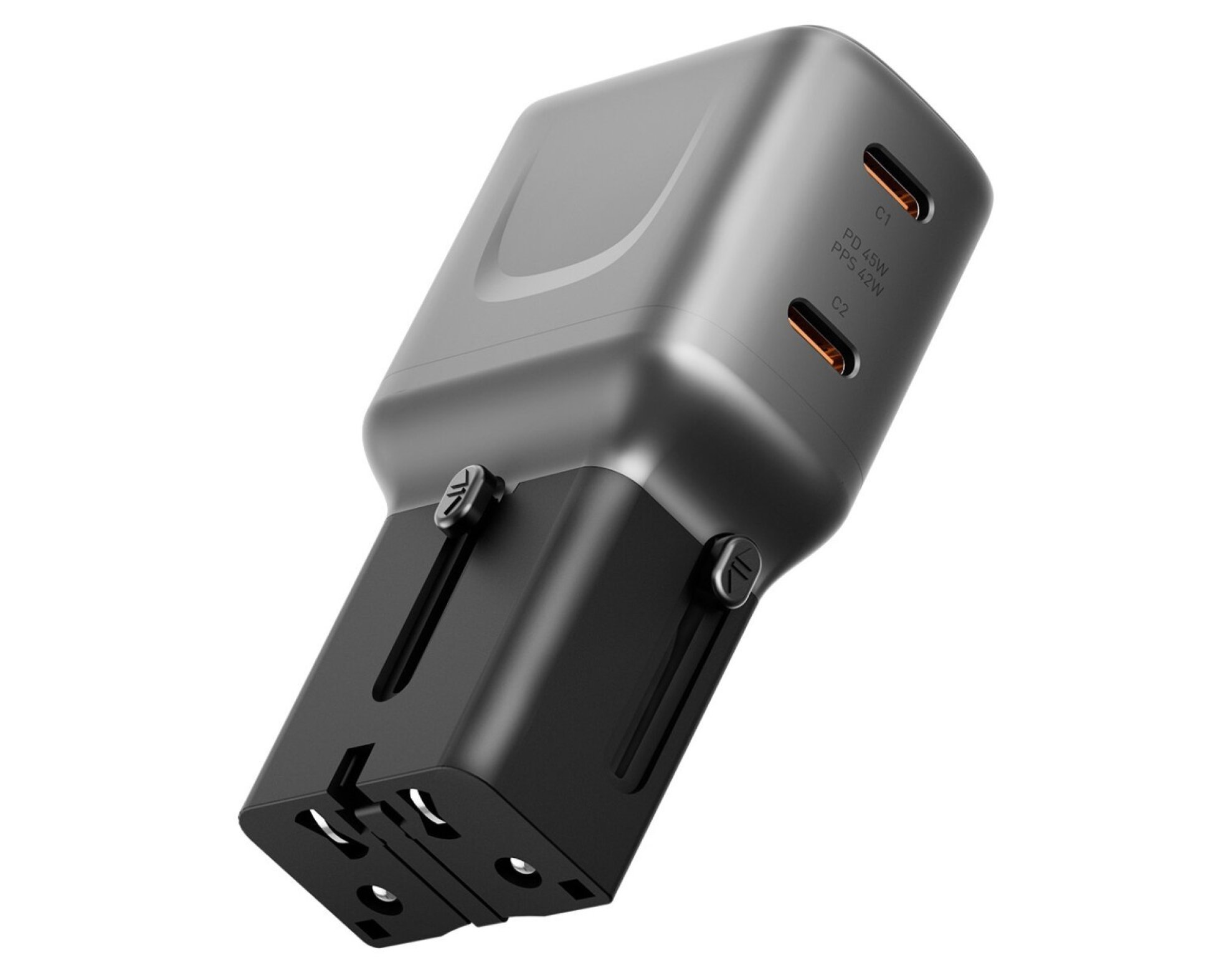 Ładowarka sieciowa ENERGEA TravelGo 45W Grafitowo-czarny