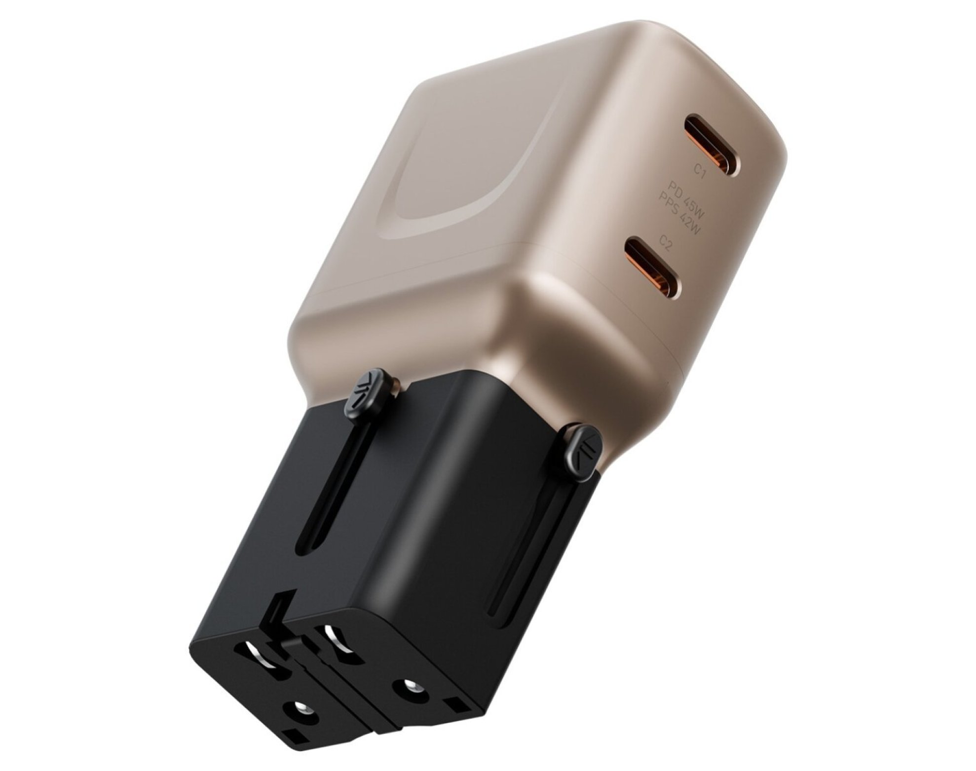 Ładowarka sieciowa ENERGEA TravelGo 45W Złoto-czarny