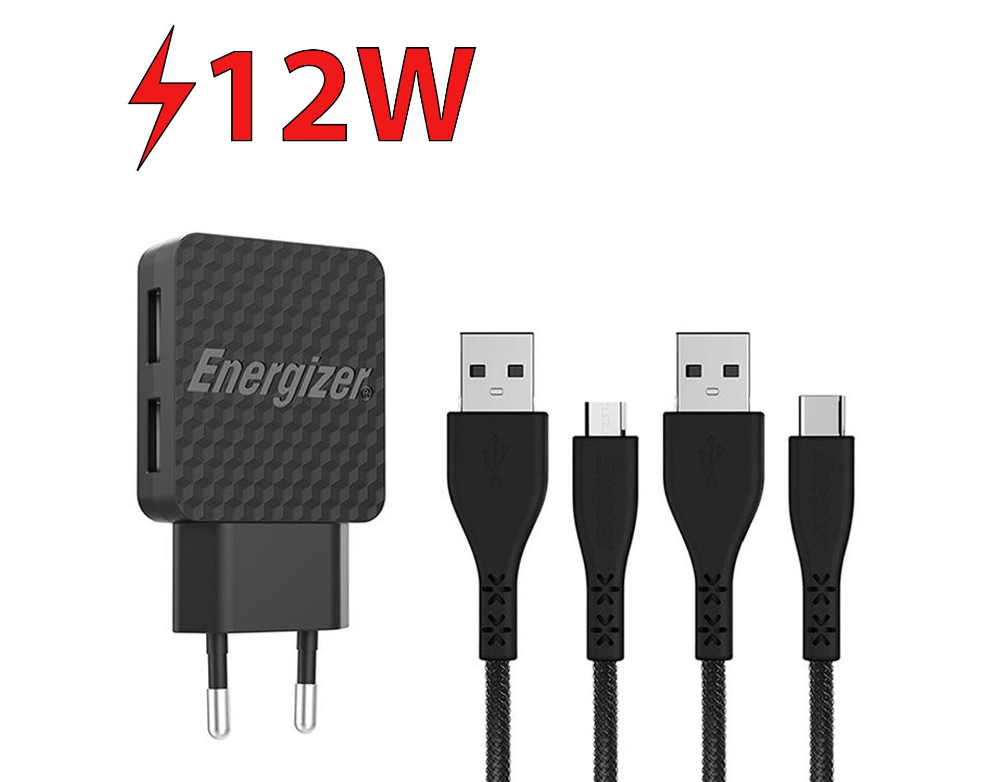 Ładowarka sieciowa ENERGIZER HardCase 12W Czarny